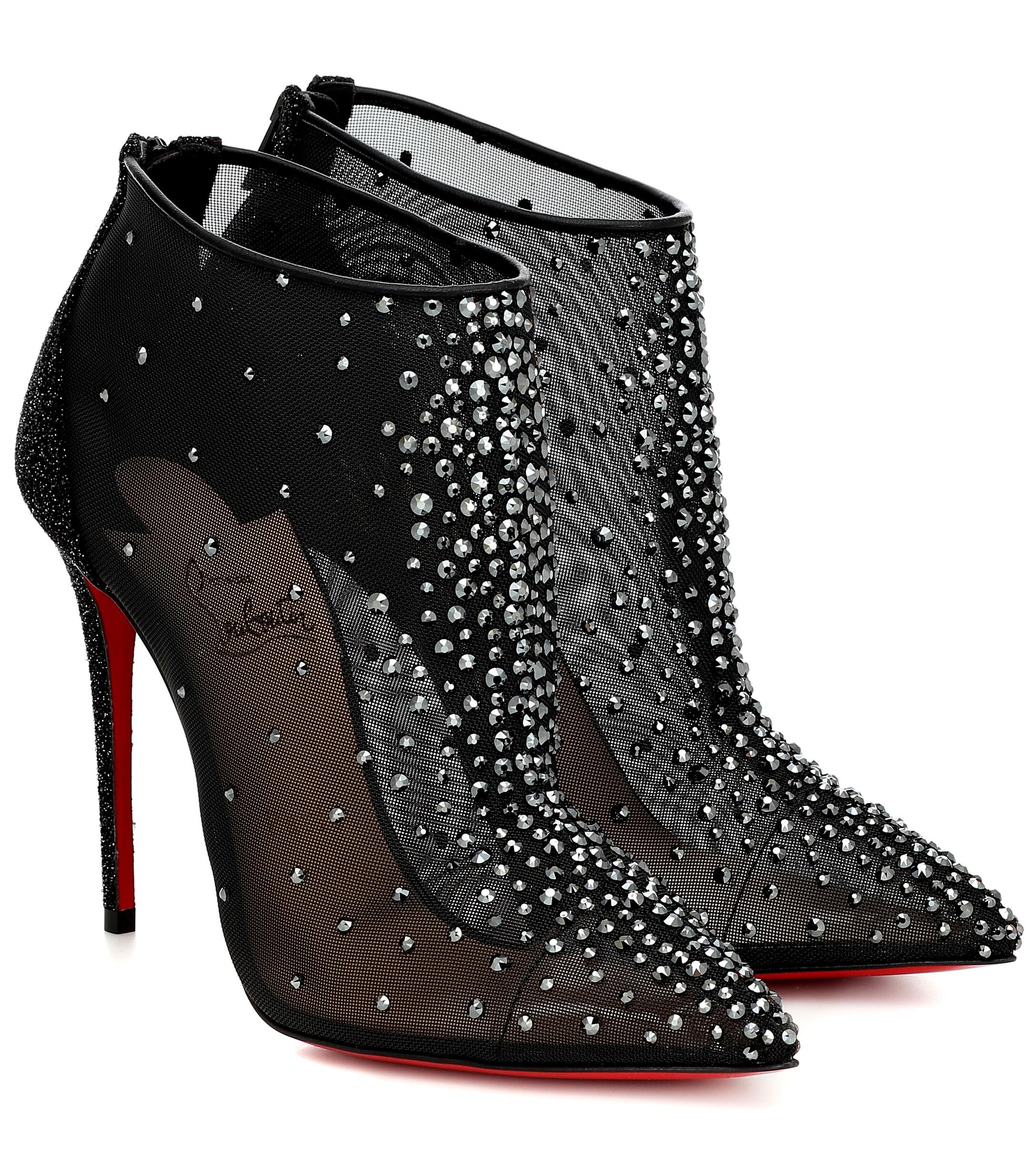 christian louboutin platform booties