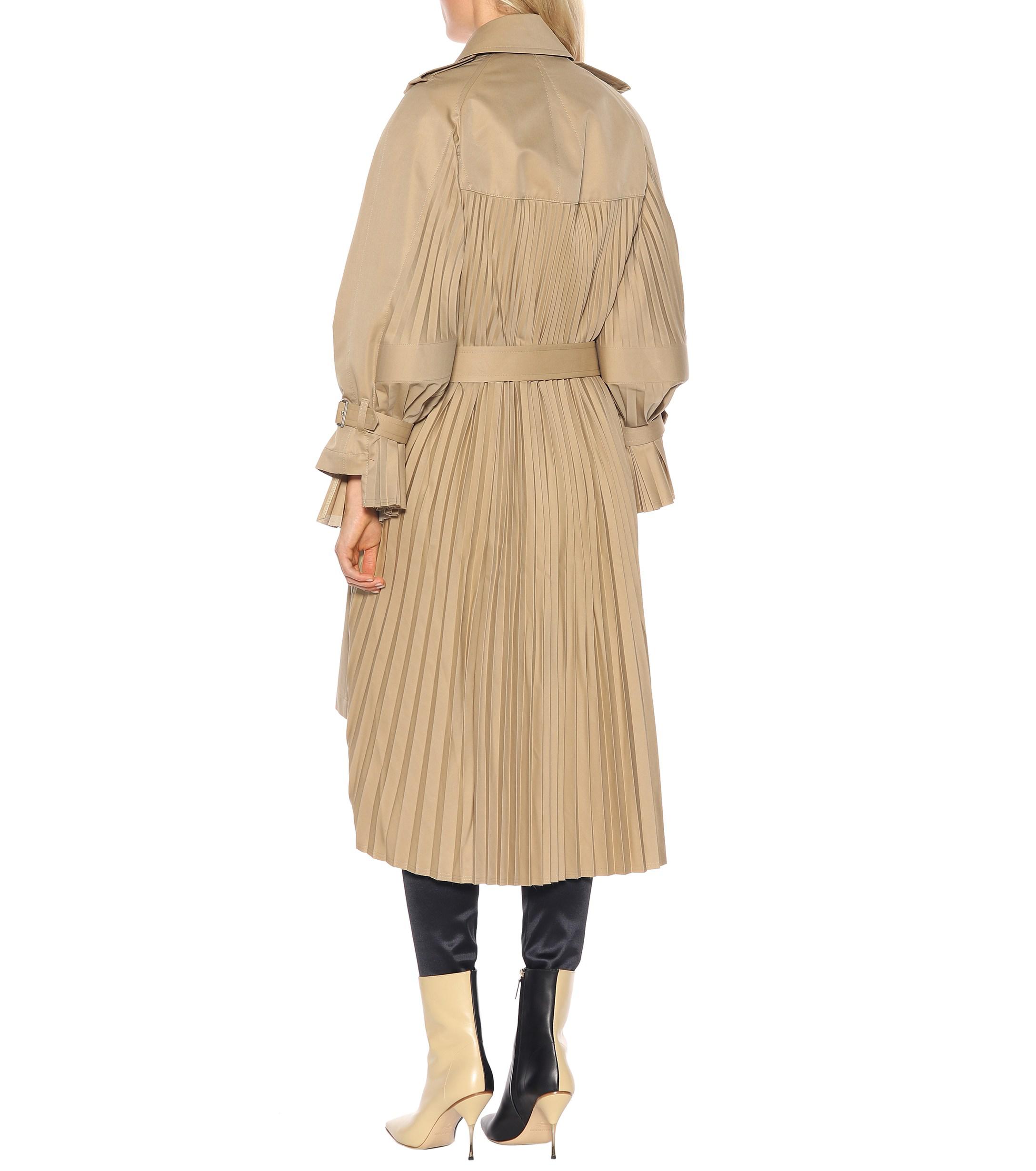beige cotton coat