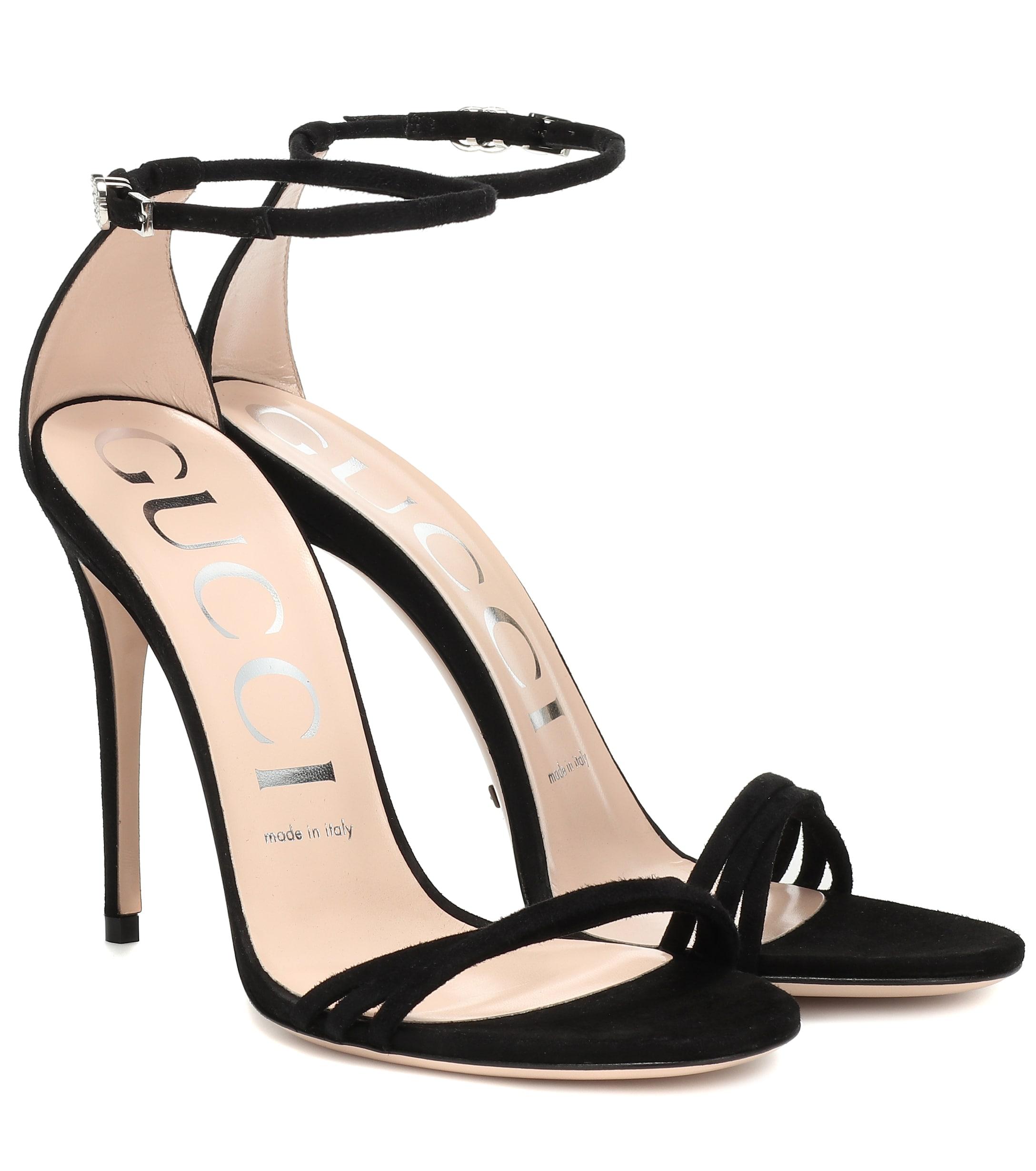 gucci suede sandals