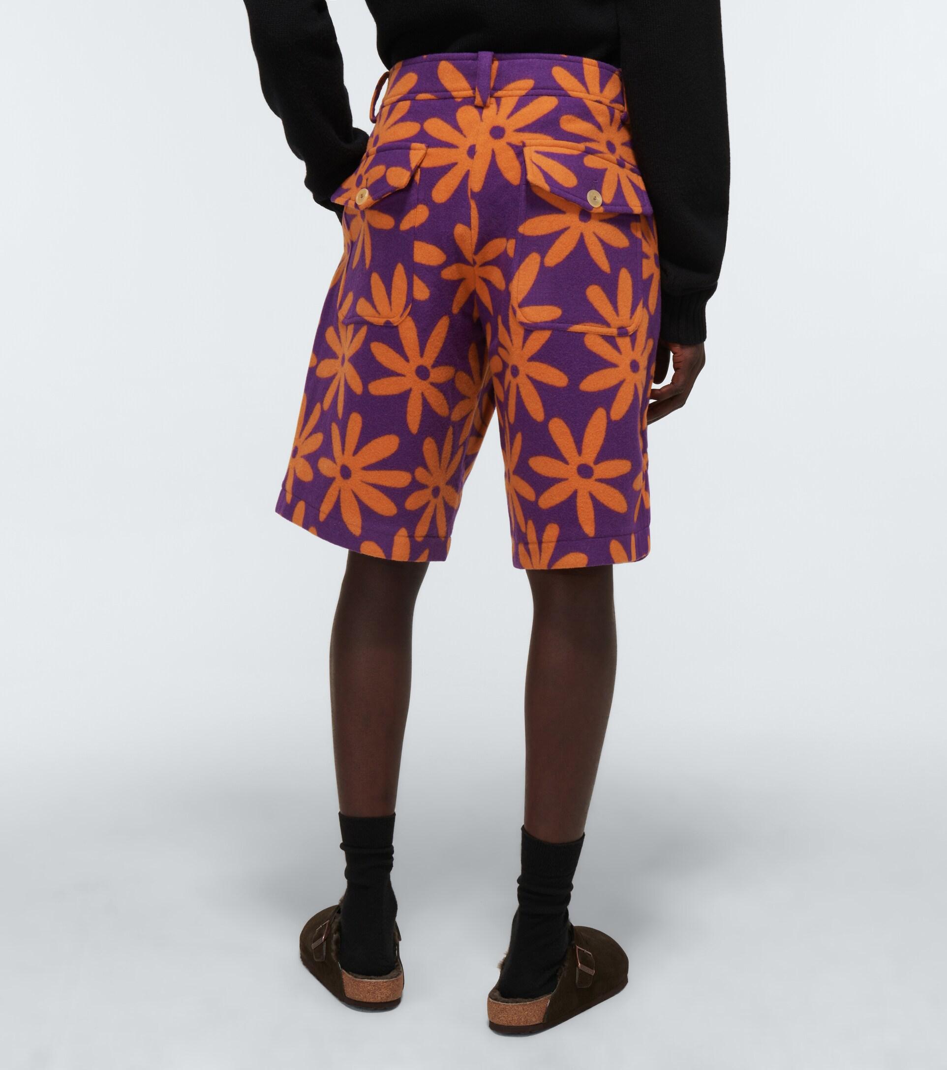 Jacquemus Le Short Montagne Printed Shorts in Red for Men | Lyst