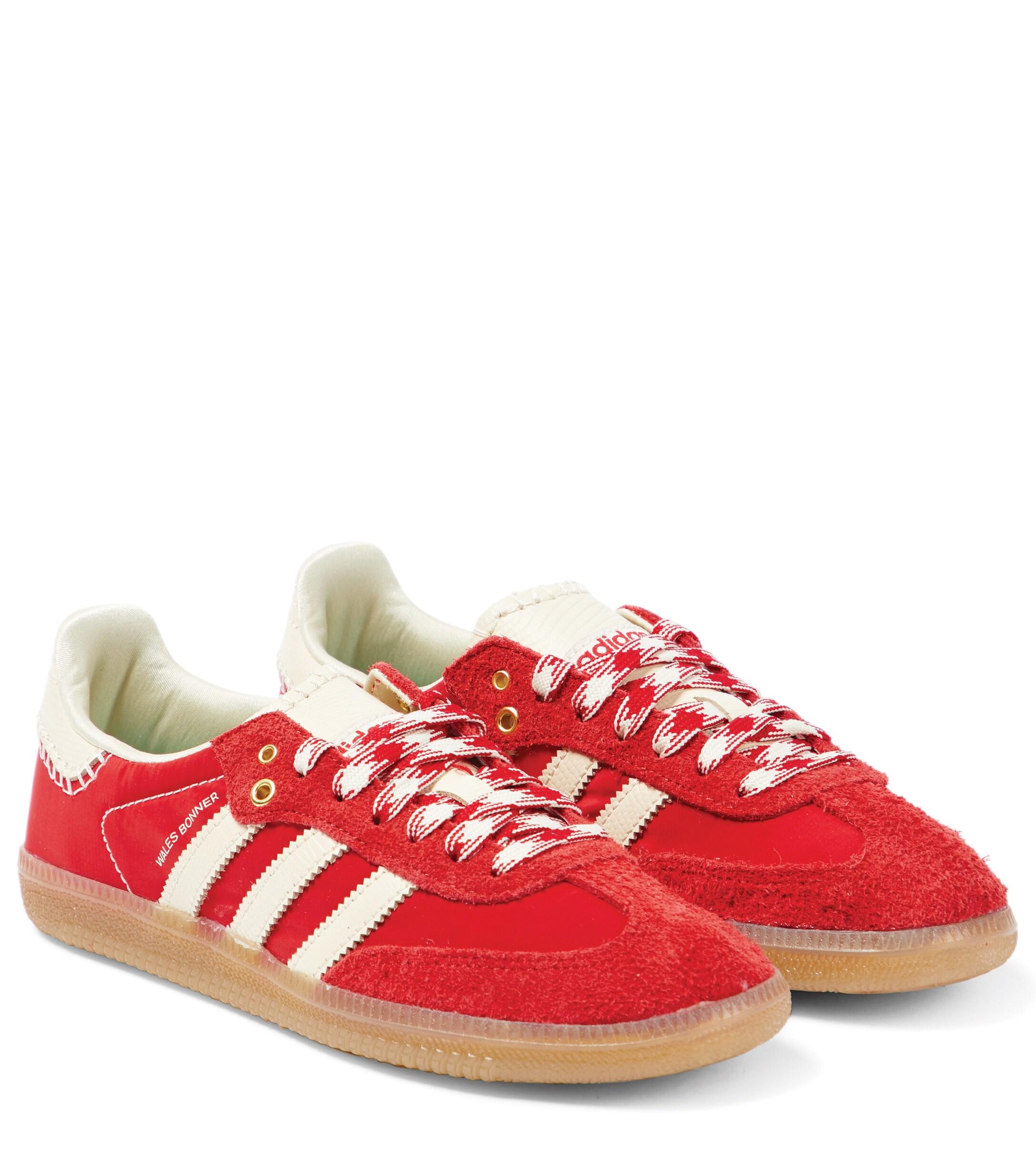 adidas X Wales Bonner Samba Sneakers in Red | Lyst UK