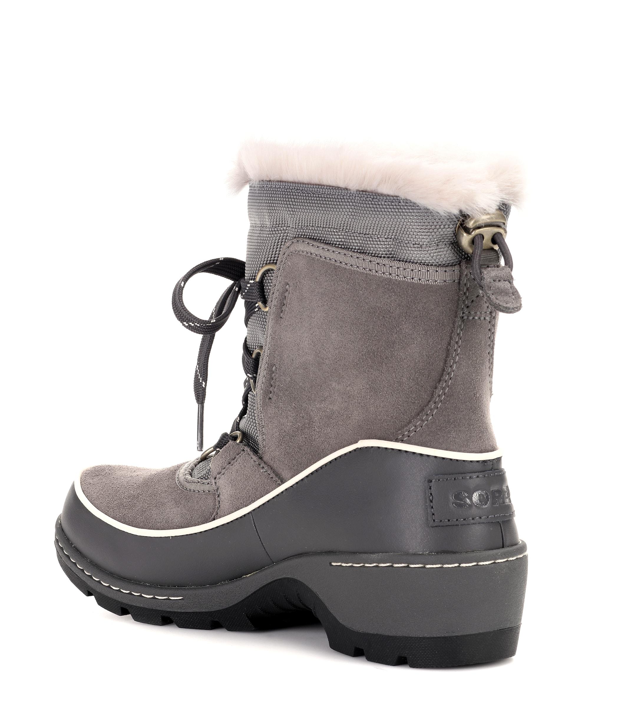 women's gray sorel boots