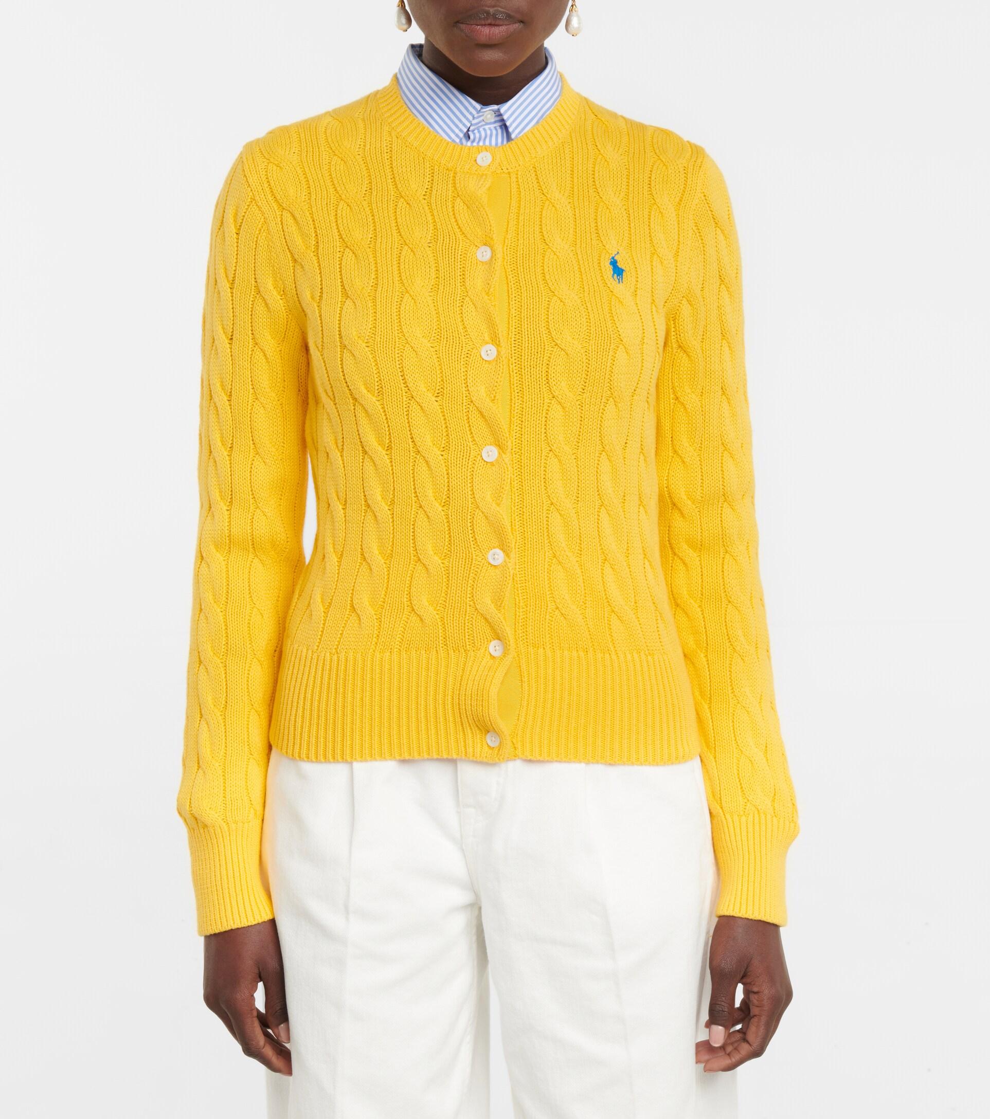 Polo Ralph Lauren Cable-knit Cotton Cardigan in Lyst