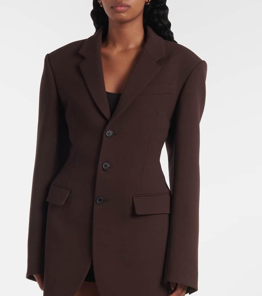 Wardrobe NYC Wool Blazer in Brown Lyst UK