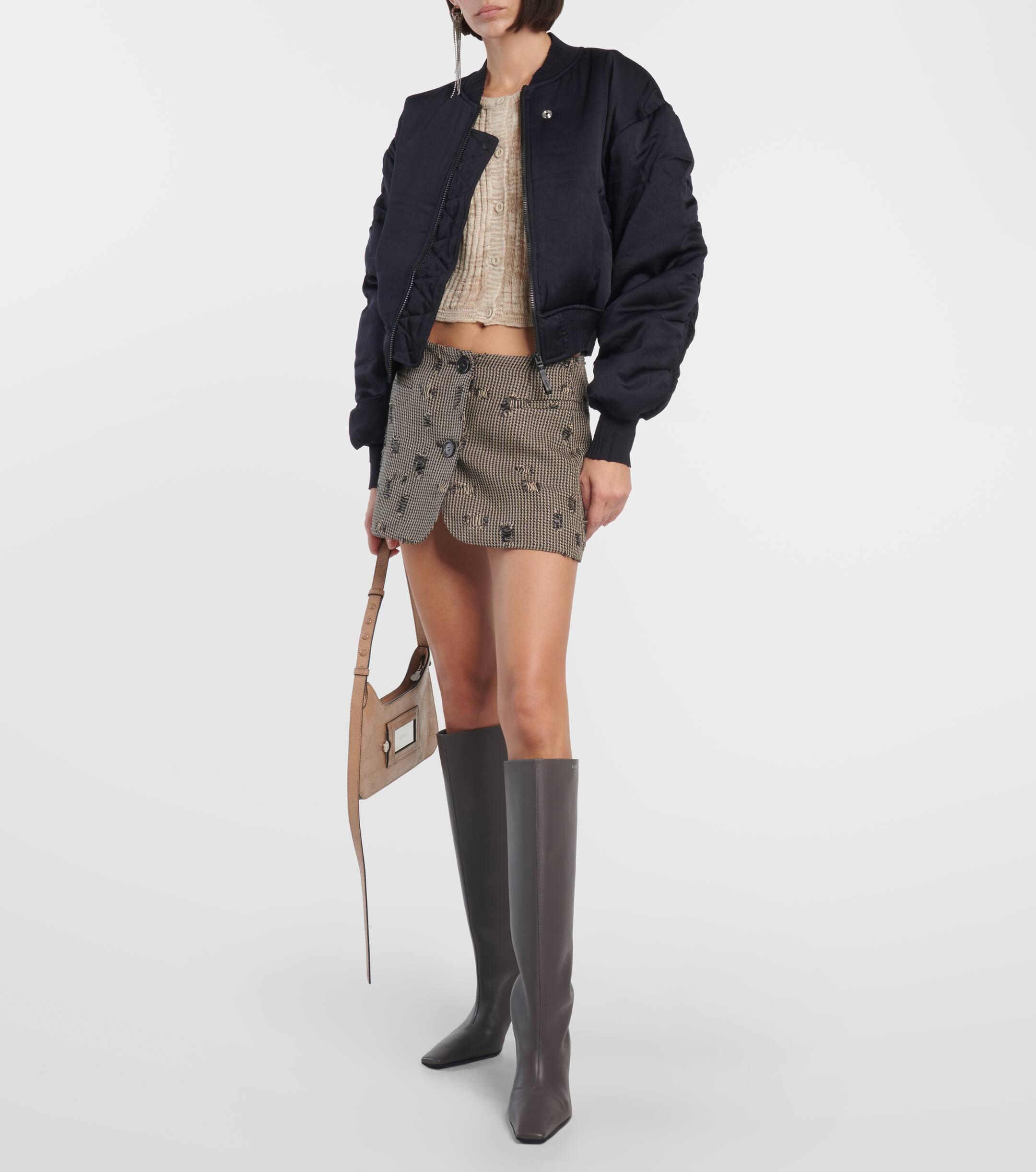 Acne knee top high boots
