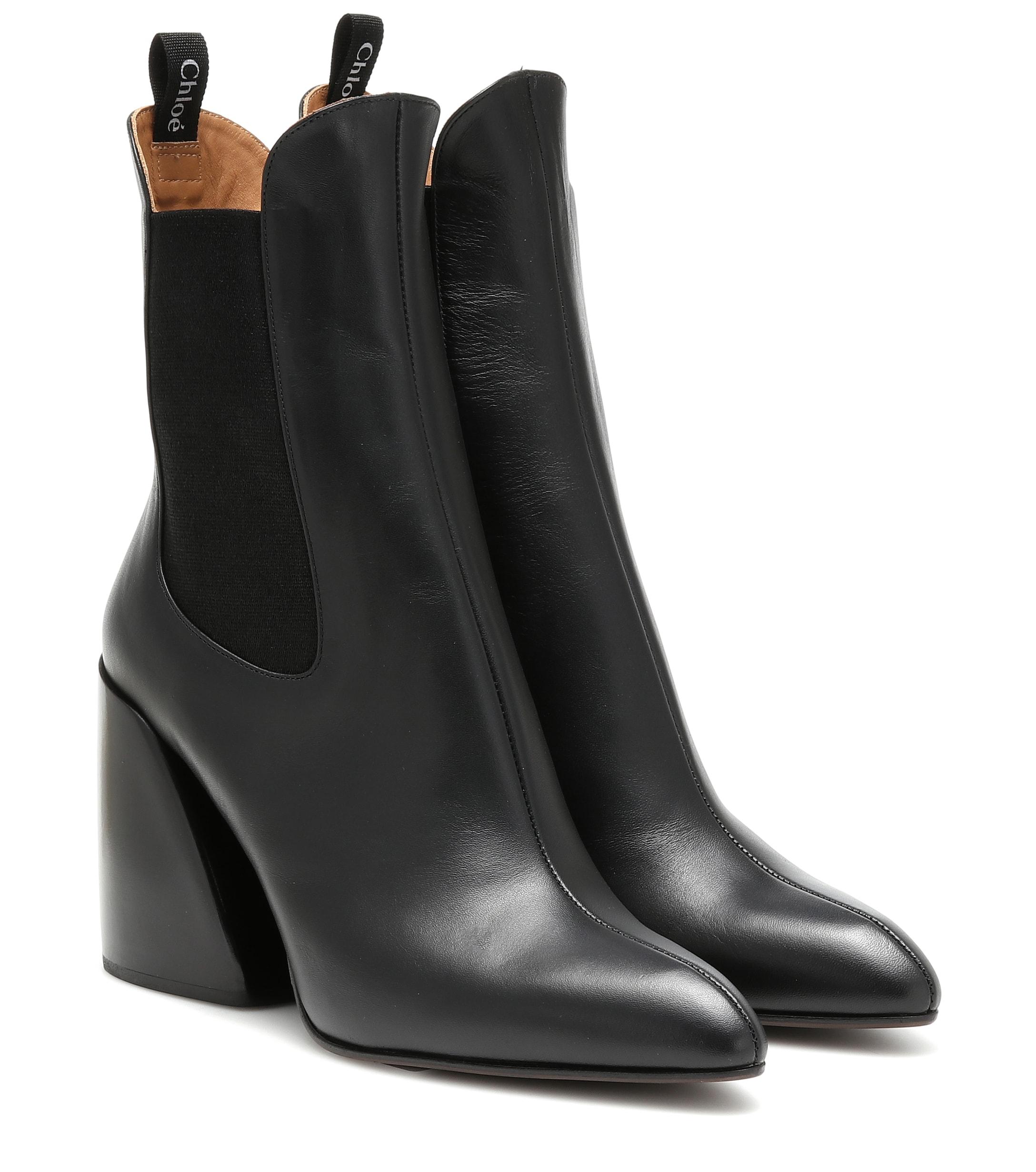 Chloé Black Maxie Ankle Boots