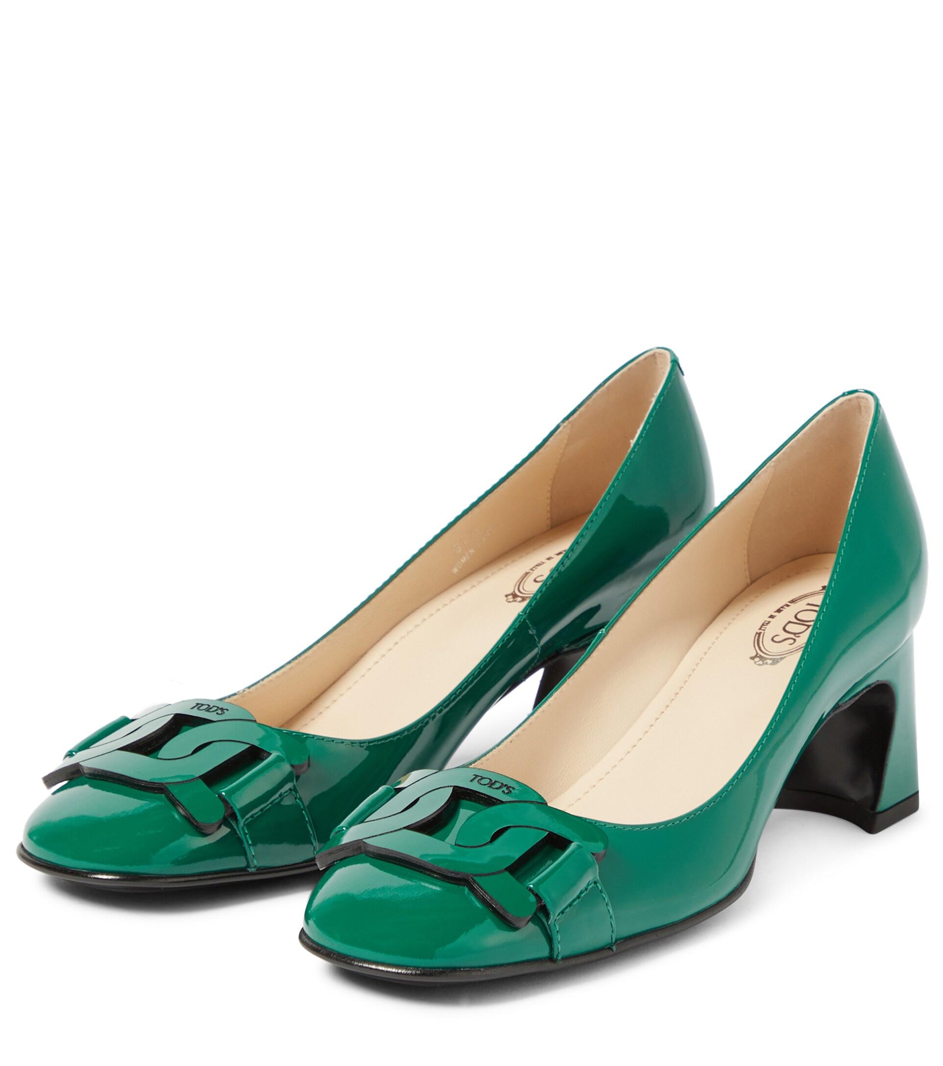 Tod's Catena Patent Leather Pumps | Lyst