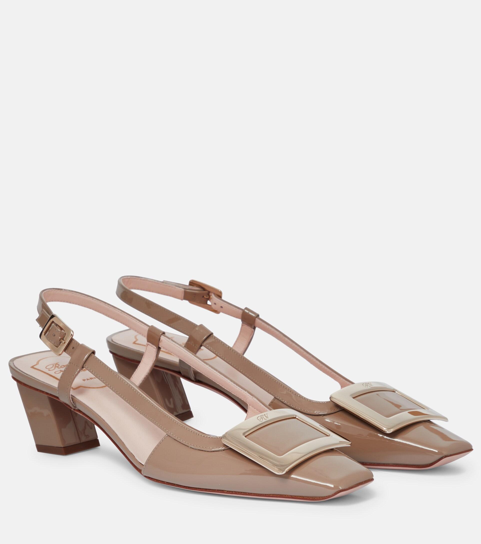 roger vivier belle vivier leather pumps