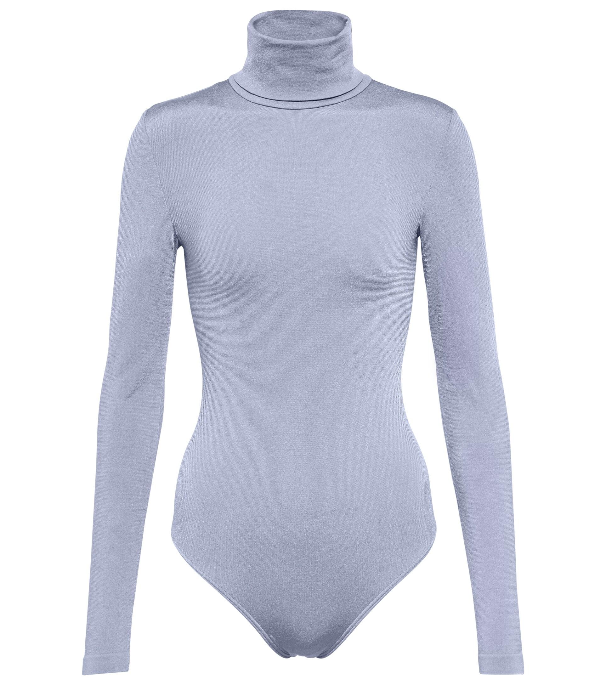 x N21 cutout turtleneck bodysuit in black - Wolford