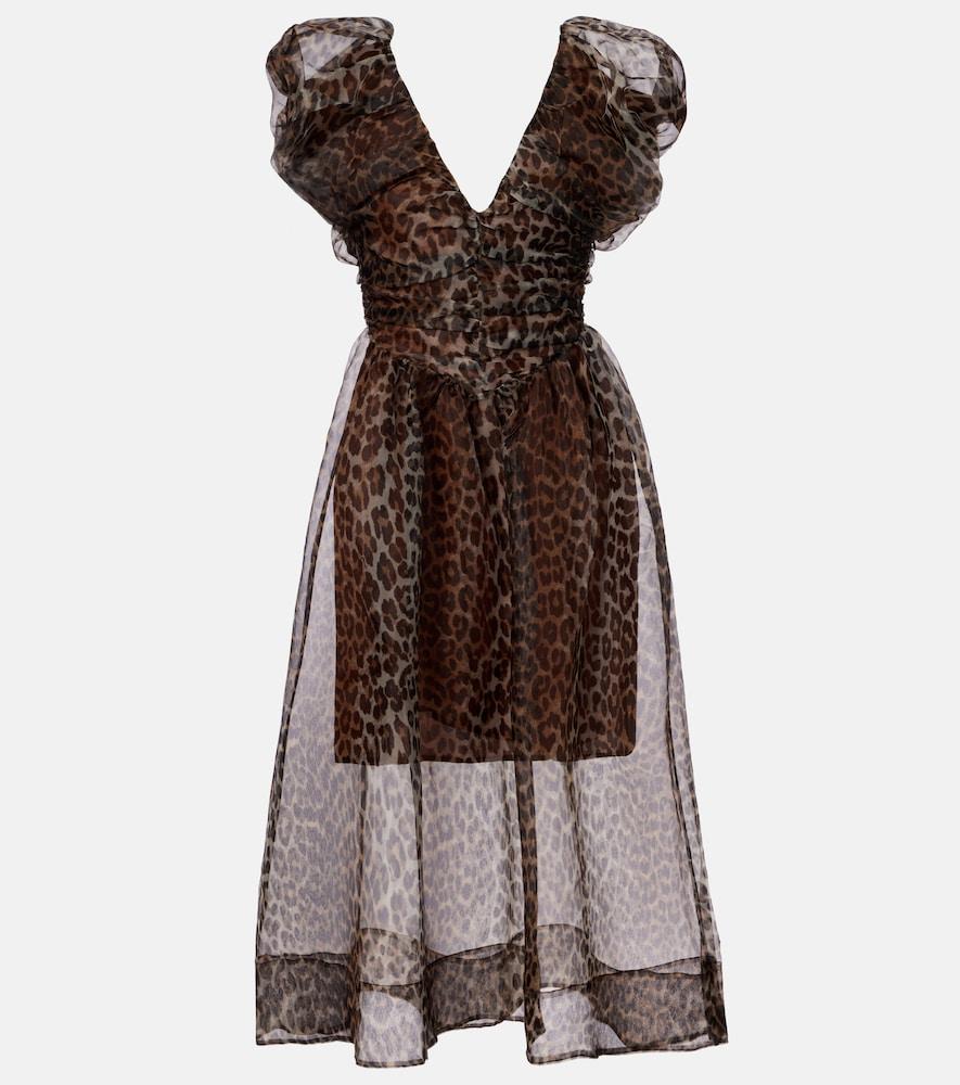 what does trader joe's green goddess dressing taste like Ganni printed mesh dress orange – A Piece Lux main image 1
