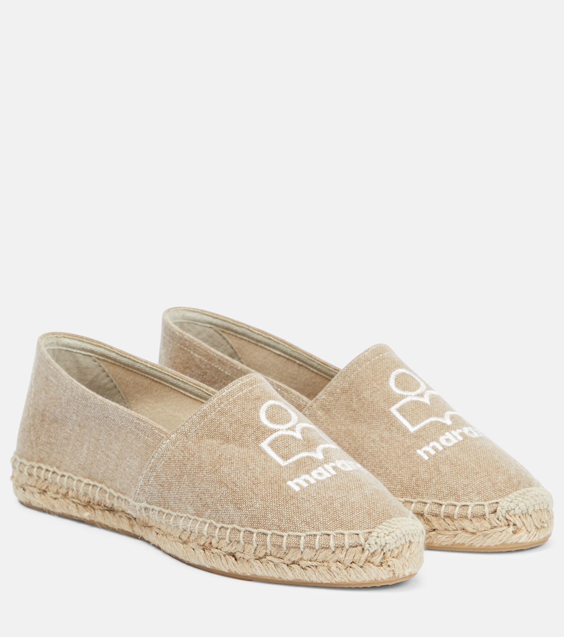 Isabel Marant Canae Logo Espadrilles in Natural | Lyst