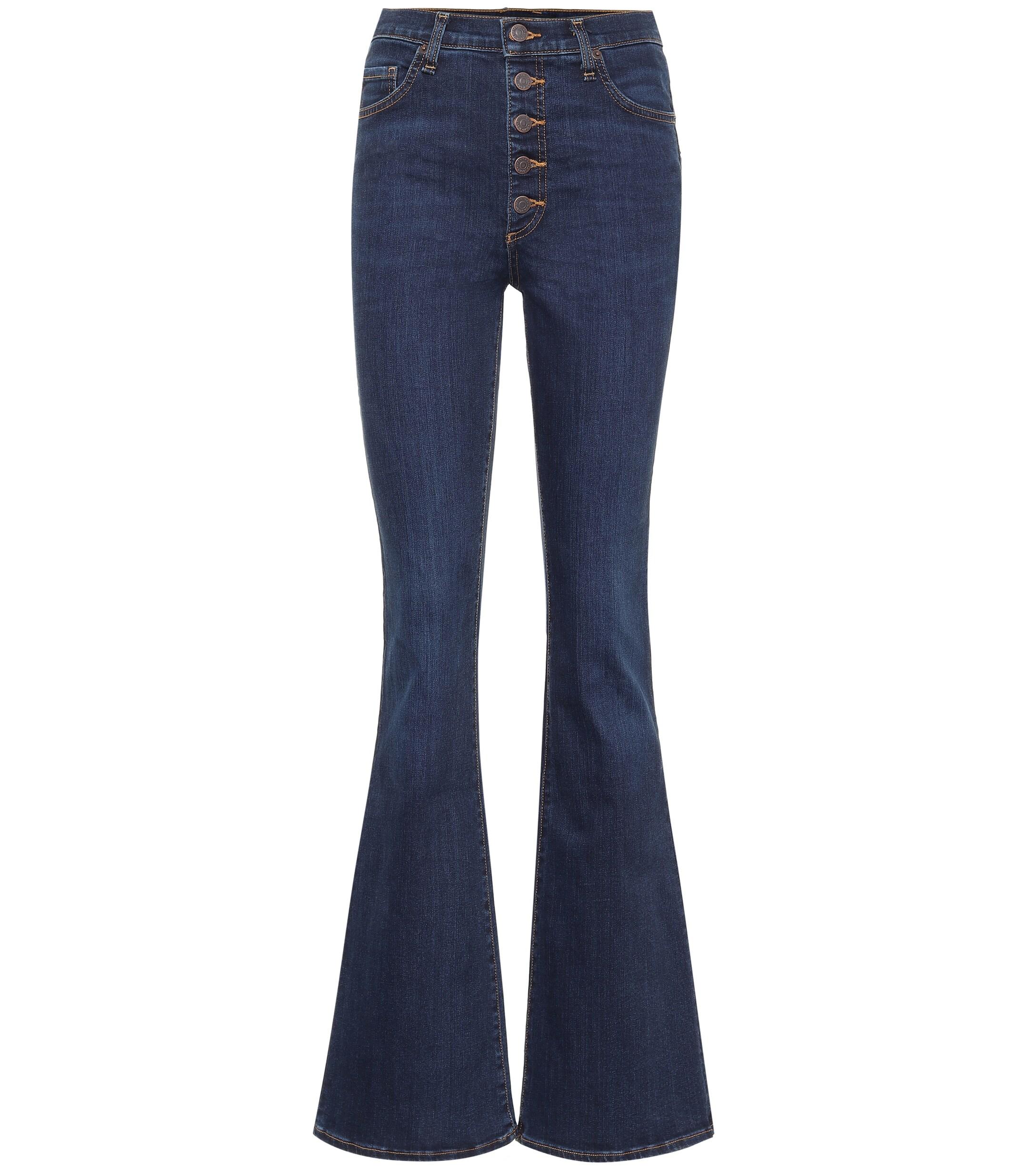 Veronica Beard Denim Beverly High-rise Flared Jeans in Blue - Lyst