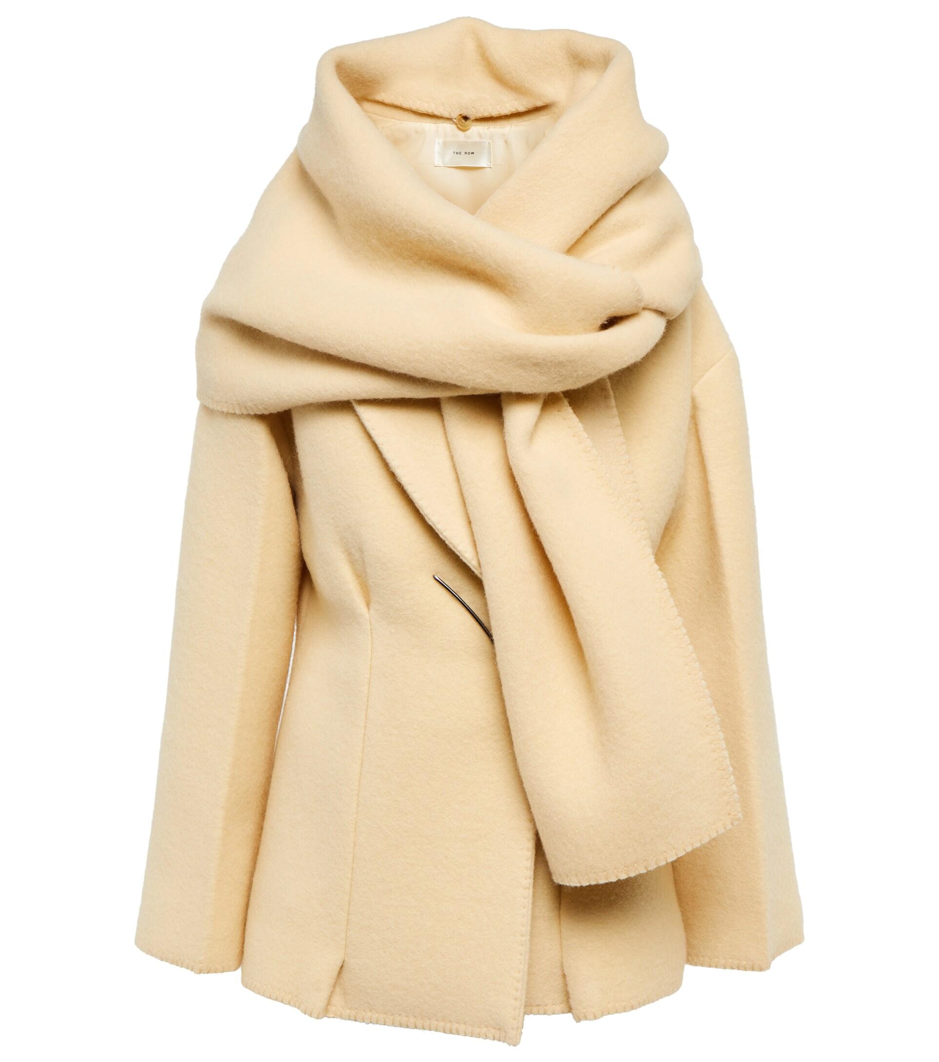 The Row Azzedina Wool And Mohair Jacket in Natural | Lyst