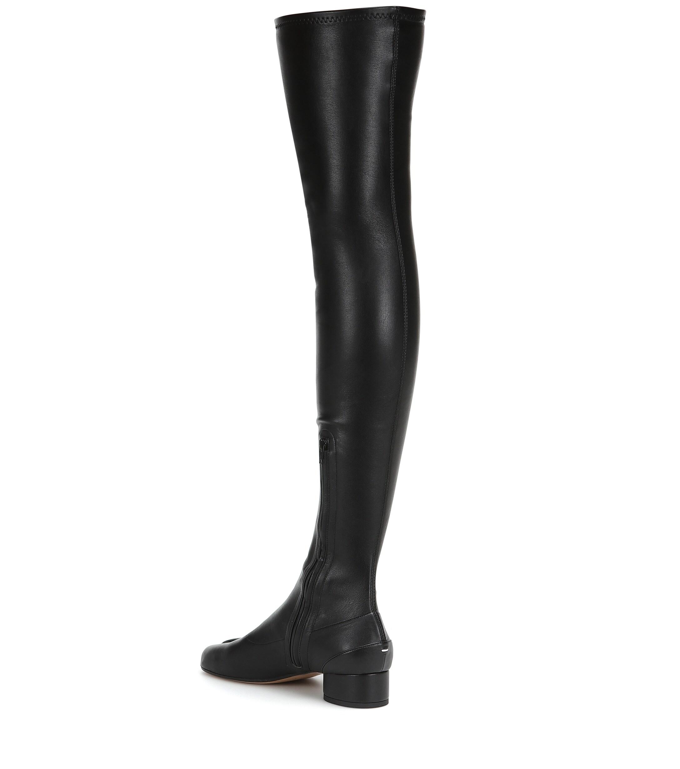 Maison Margiela Tabi Over-the-knee Boots in Black | Lyst