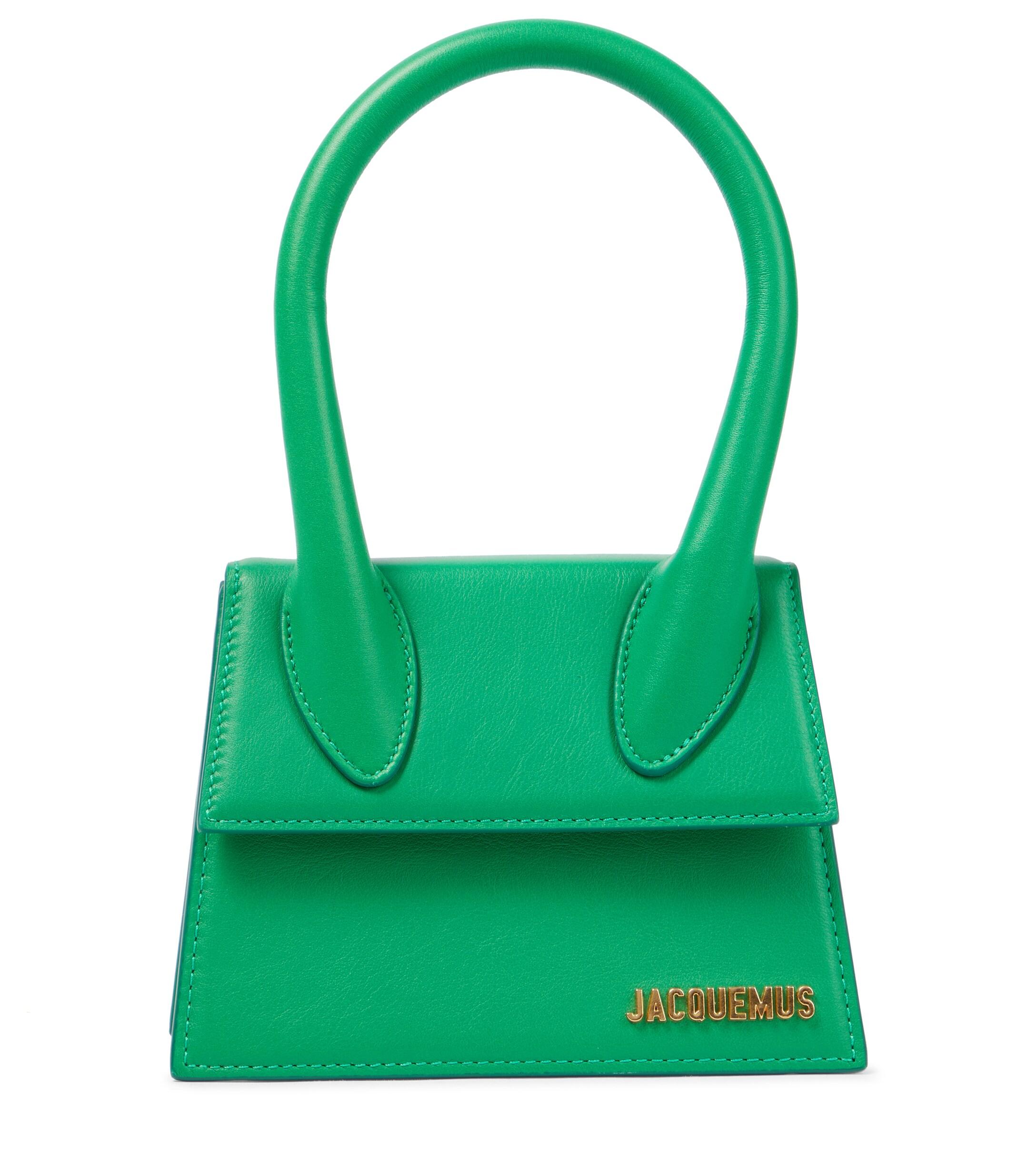 Jacquemus Le Chiquito Moyen Leather Tote in Green | Lyst Canada