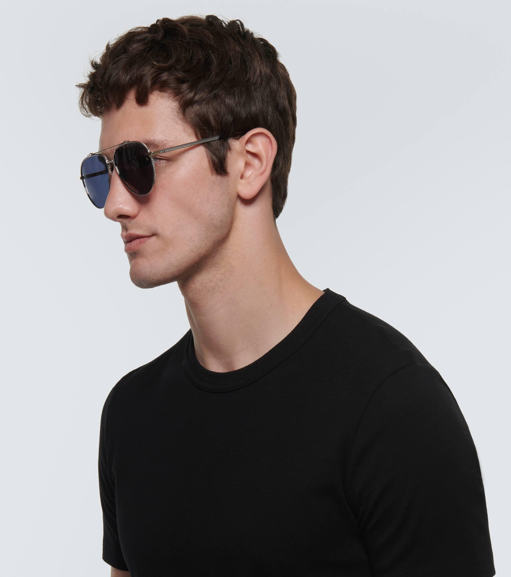 Dior Cd Diamond A1U Aviator Sunglasses in Blue for Men Lyst UK