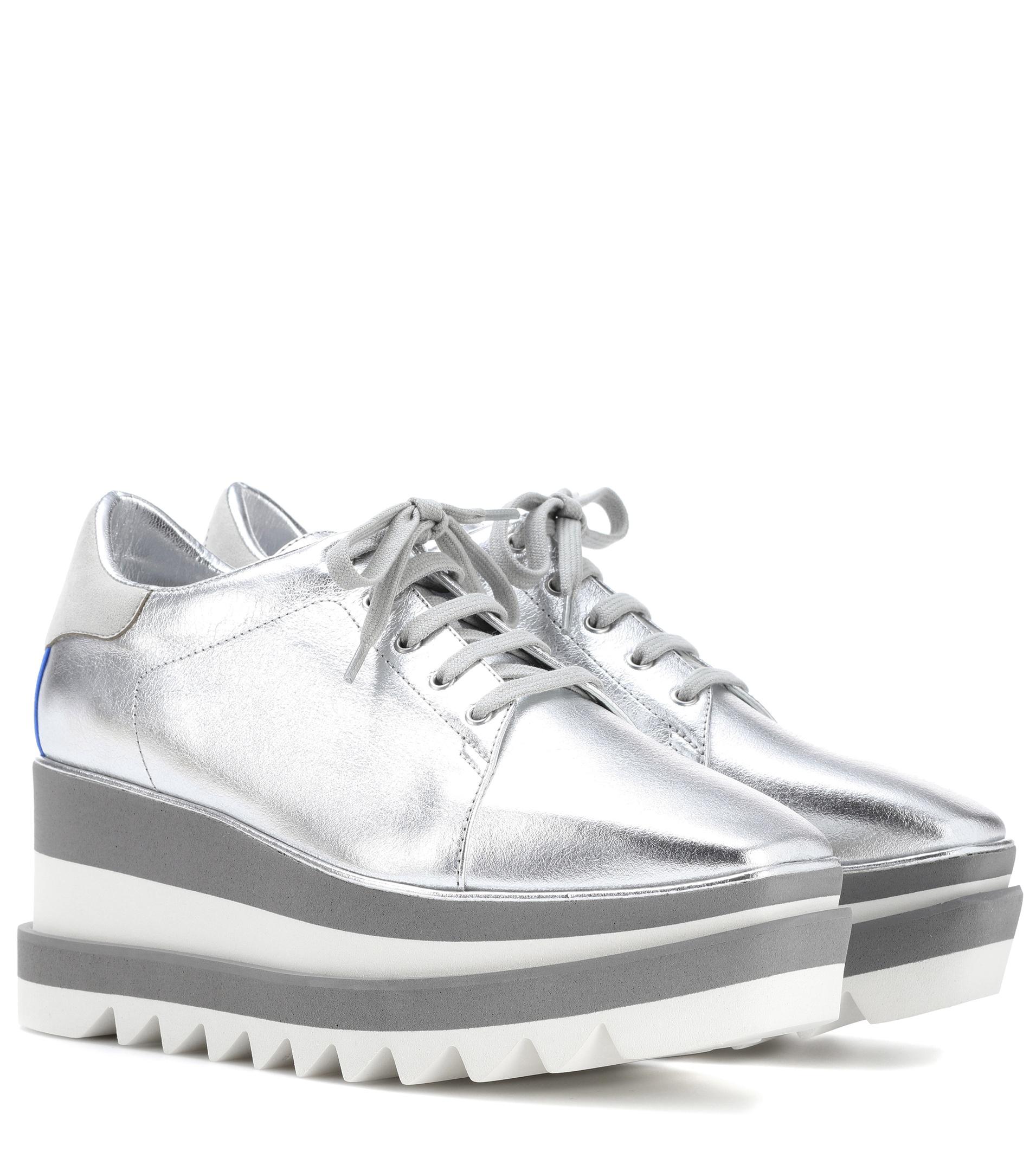 silver stella mccartney sneakers