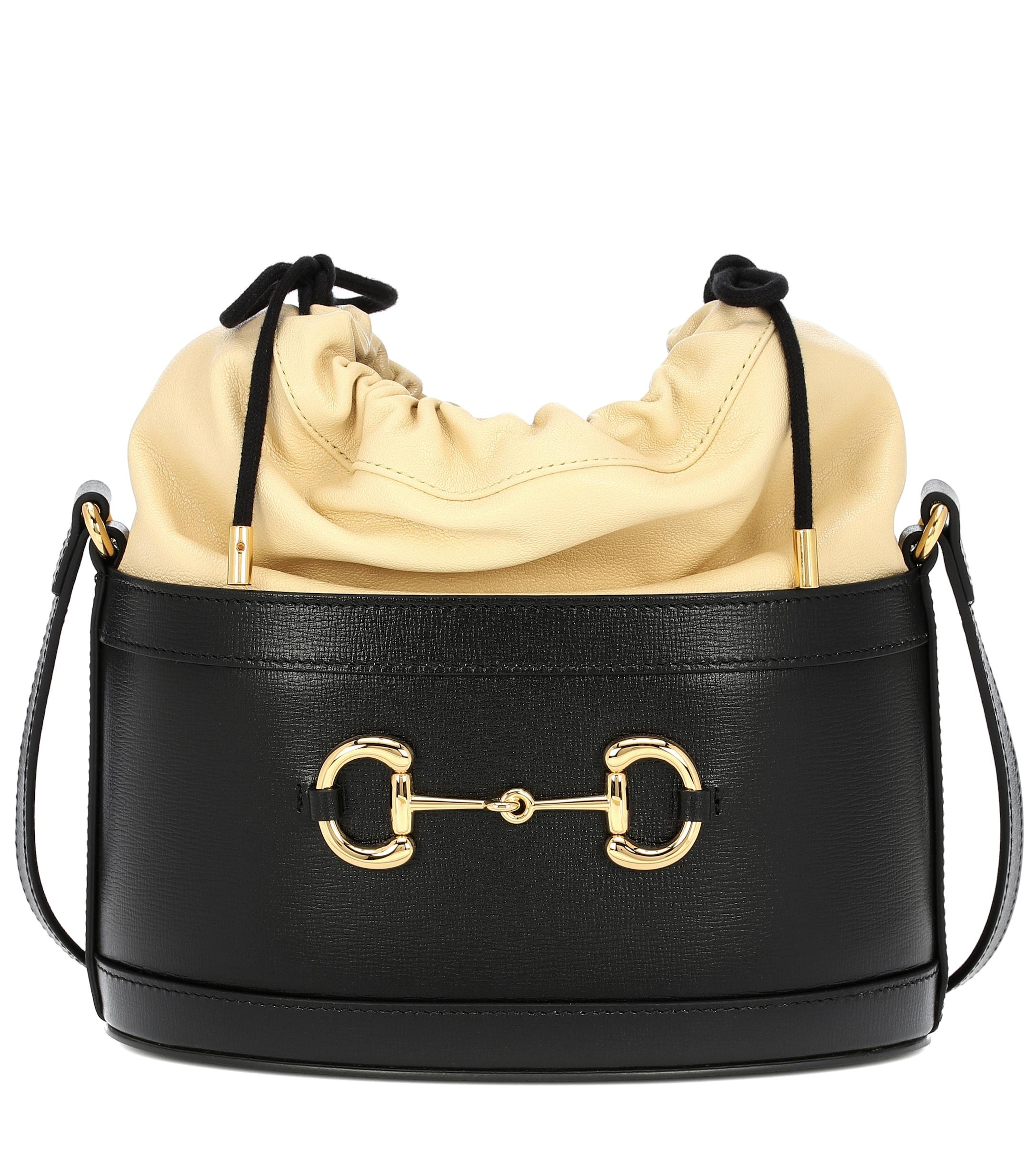 Borsa secchiello Horsebit 1955Gucci in Pelle di colore Nero - 35% di sconto  | Lyst