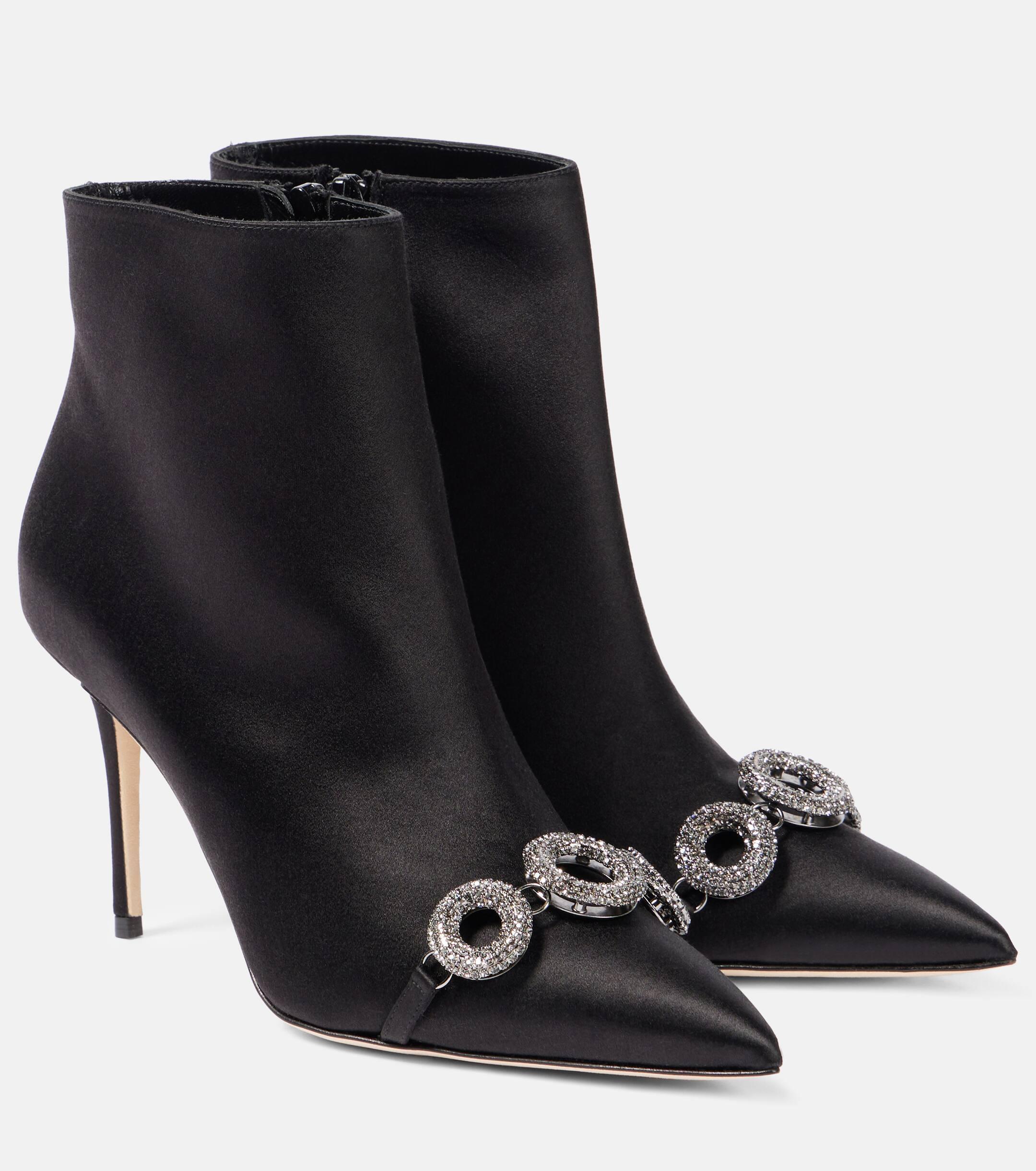 Satin Boots for Women Lyst Canada