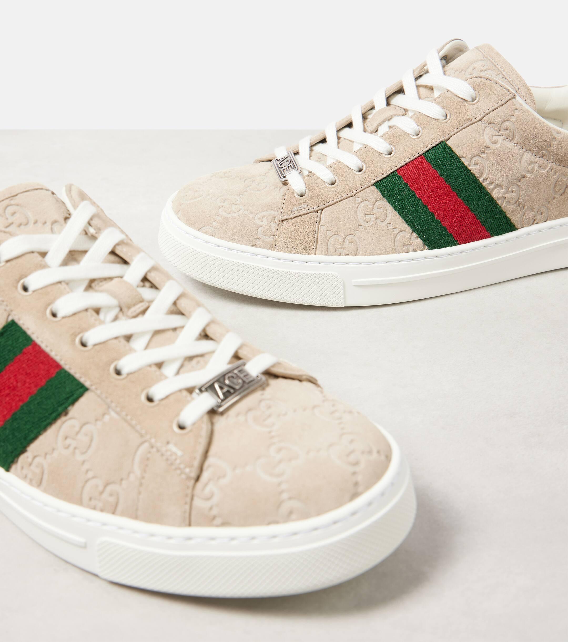 Gucci suede sneakers deals