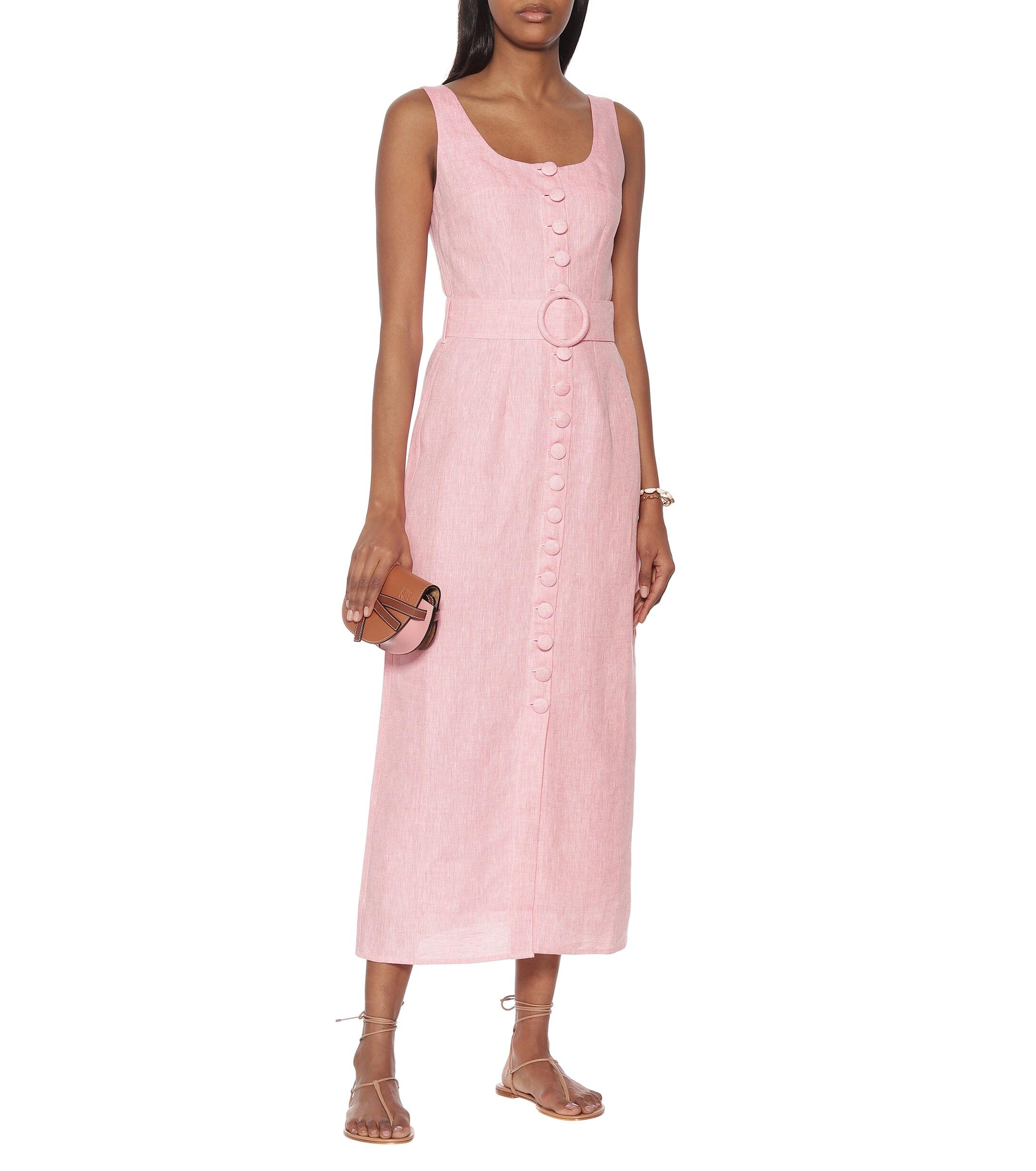 Gül Hürgel Linen Maxi Dress in Pink | Lyst