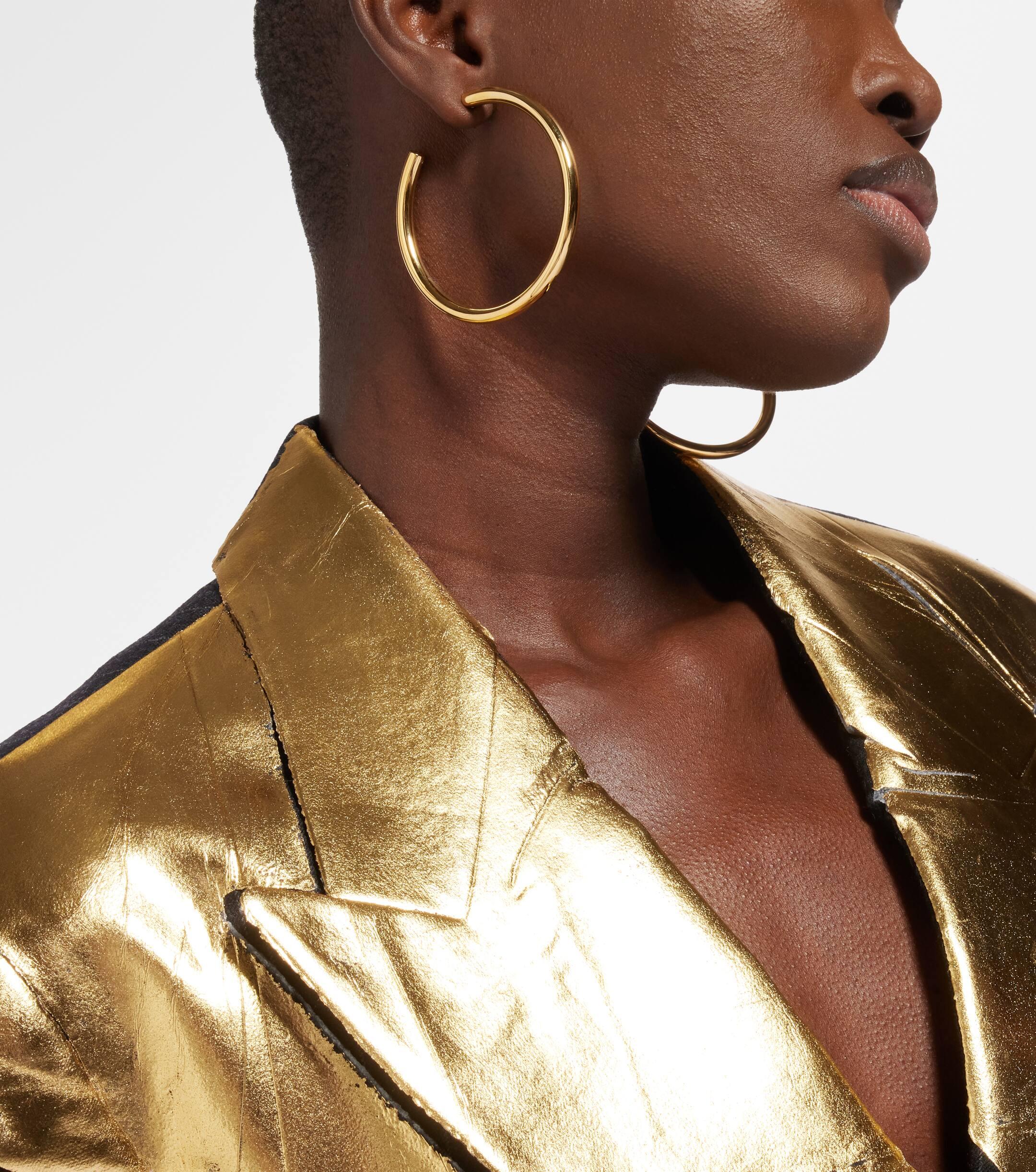 Sophie Buhai Everyday Large 18kt Gold plated Sterling Silver Hoop