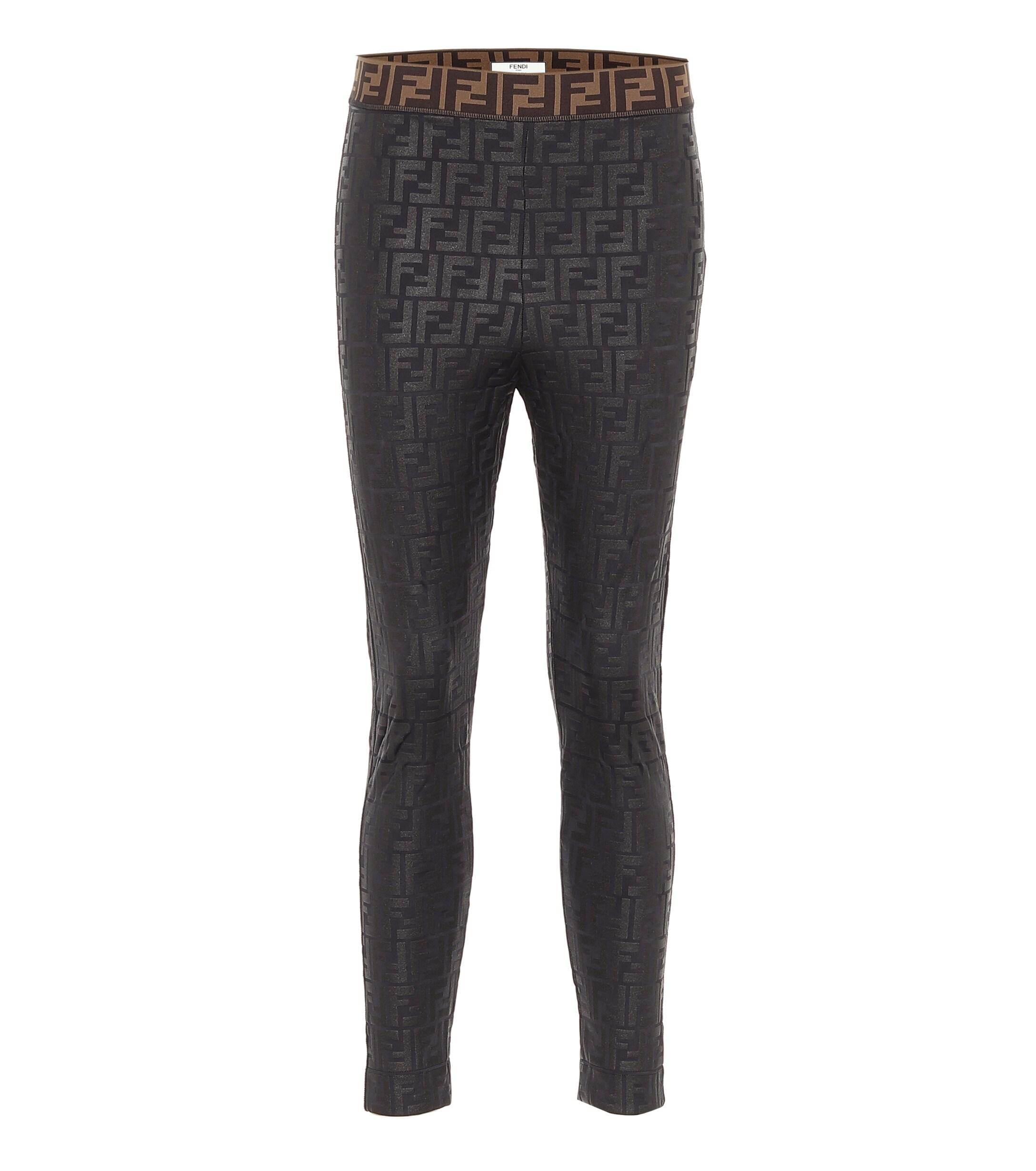 Fendi Ff Performance leggings in Black | Lyst