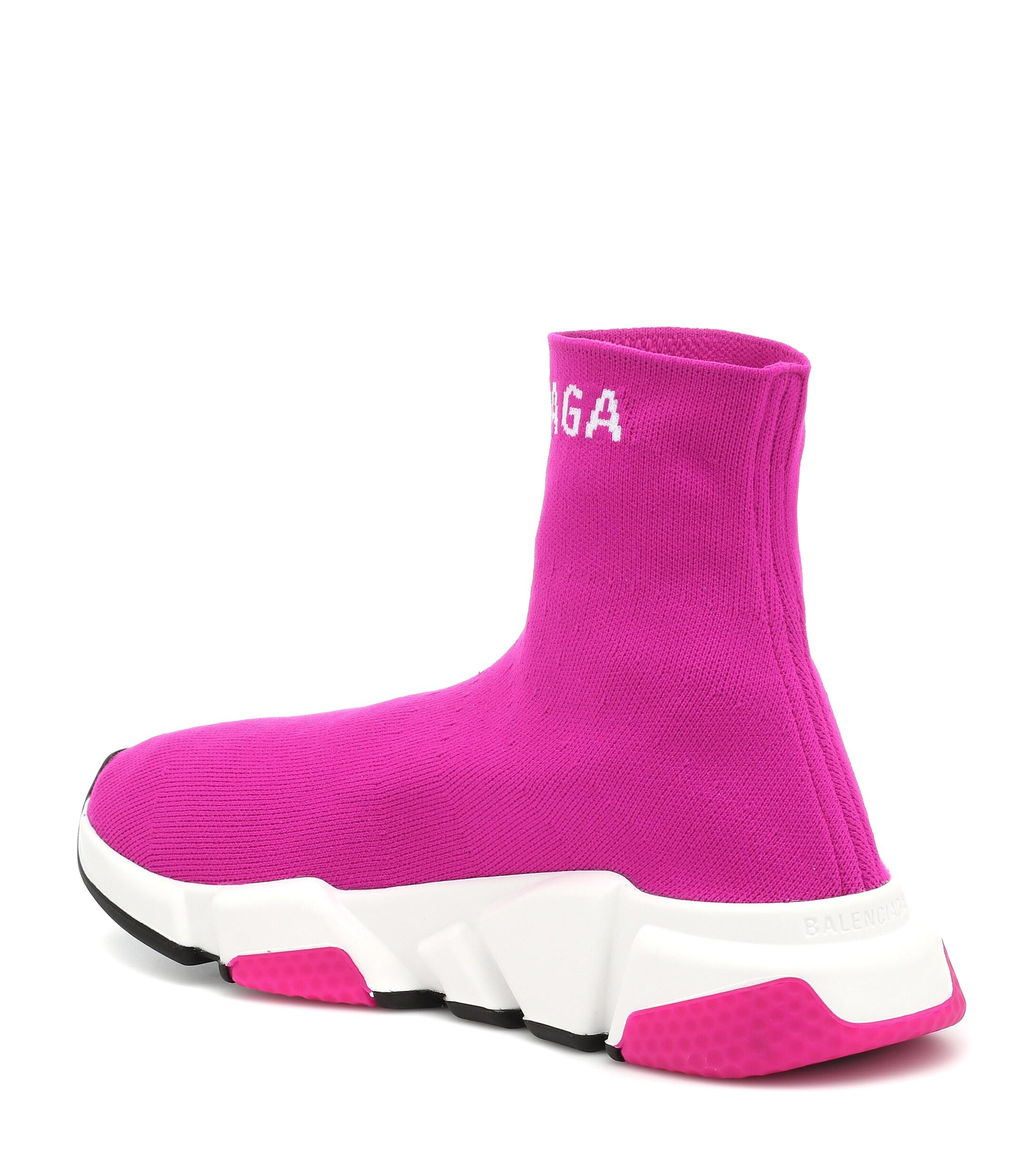 pink balenciaga sock sneakers