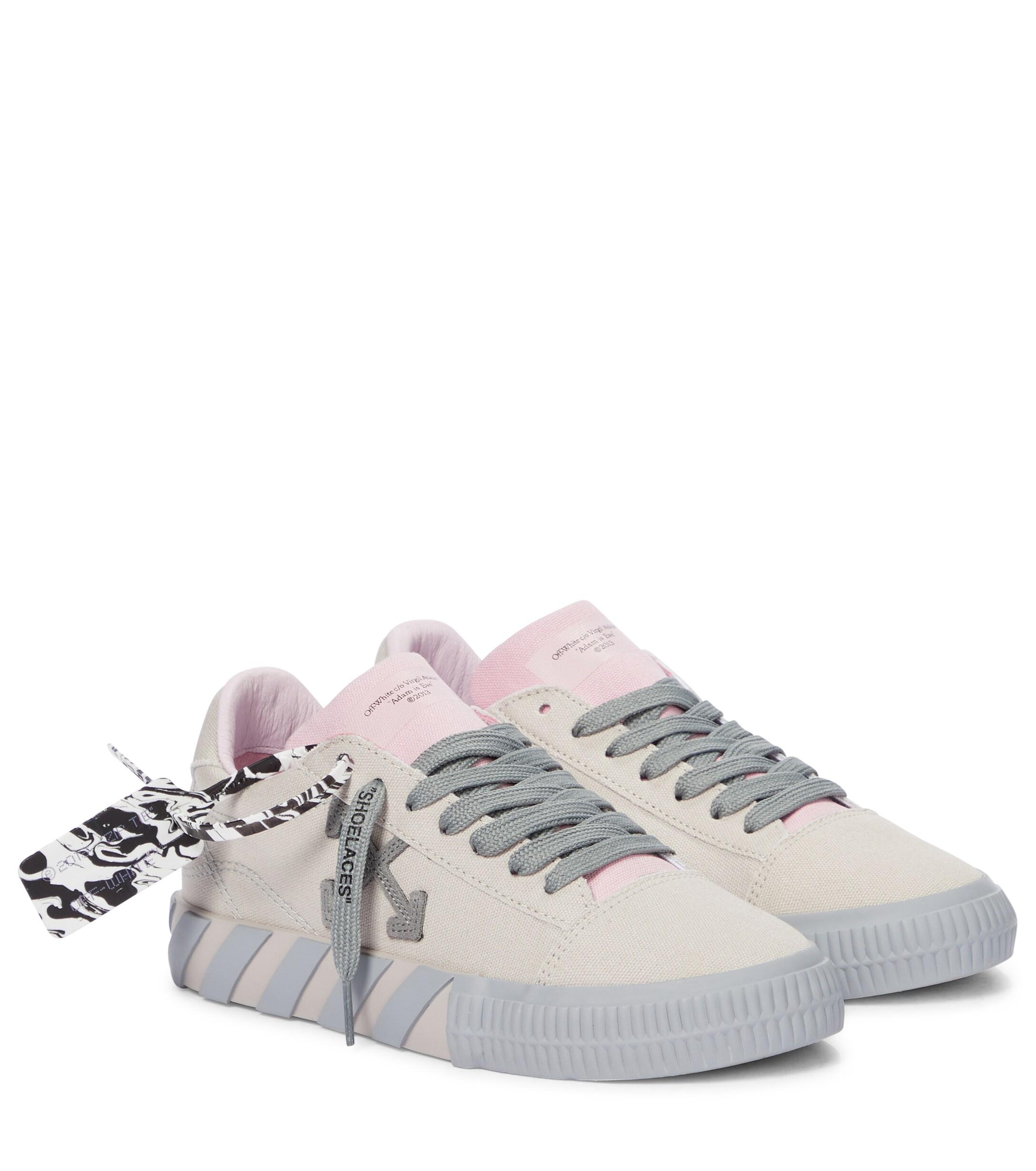 Off-White c/o Virgil Abloh Vulcanized Canvas Sneakers in Natural | Lyst