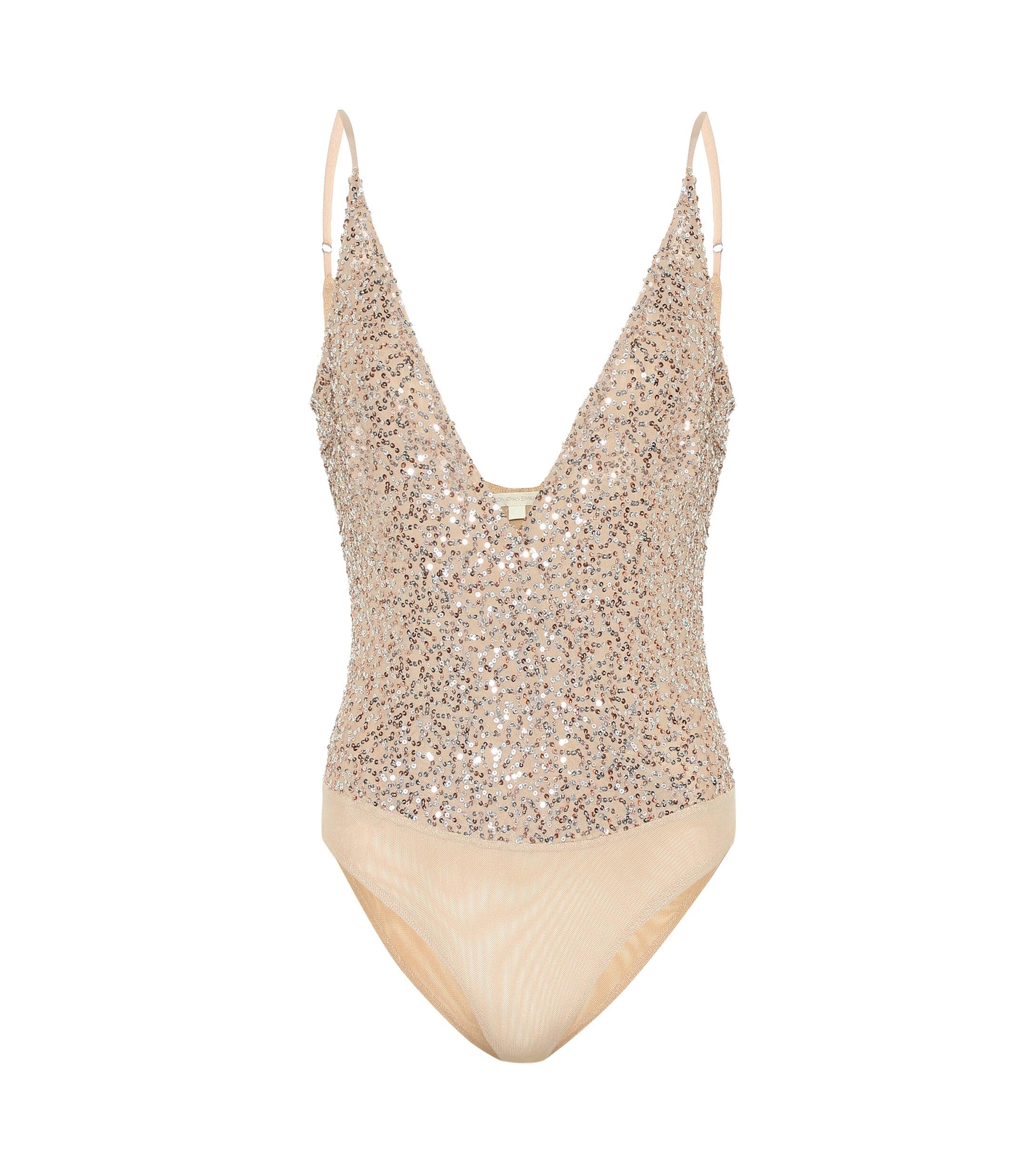Jonathan simkhai sequin bodysuit Clearance