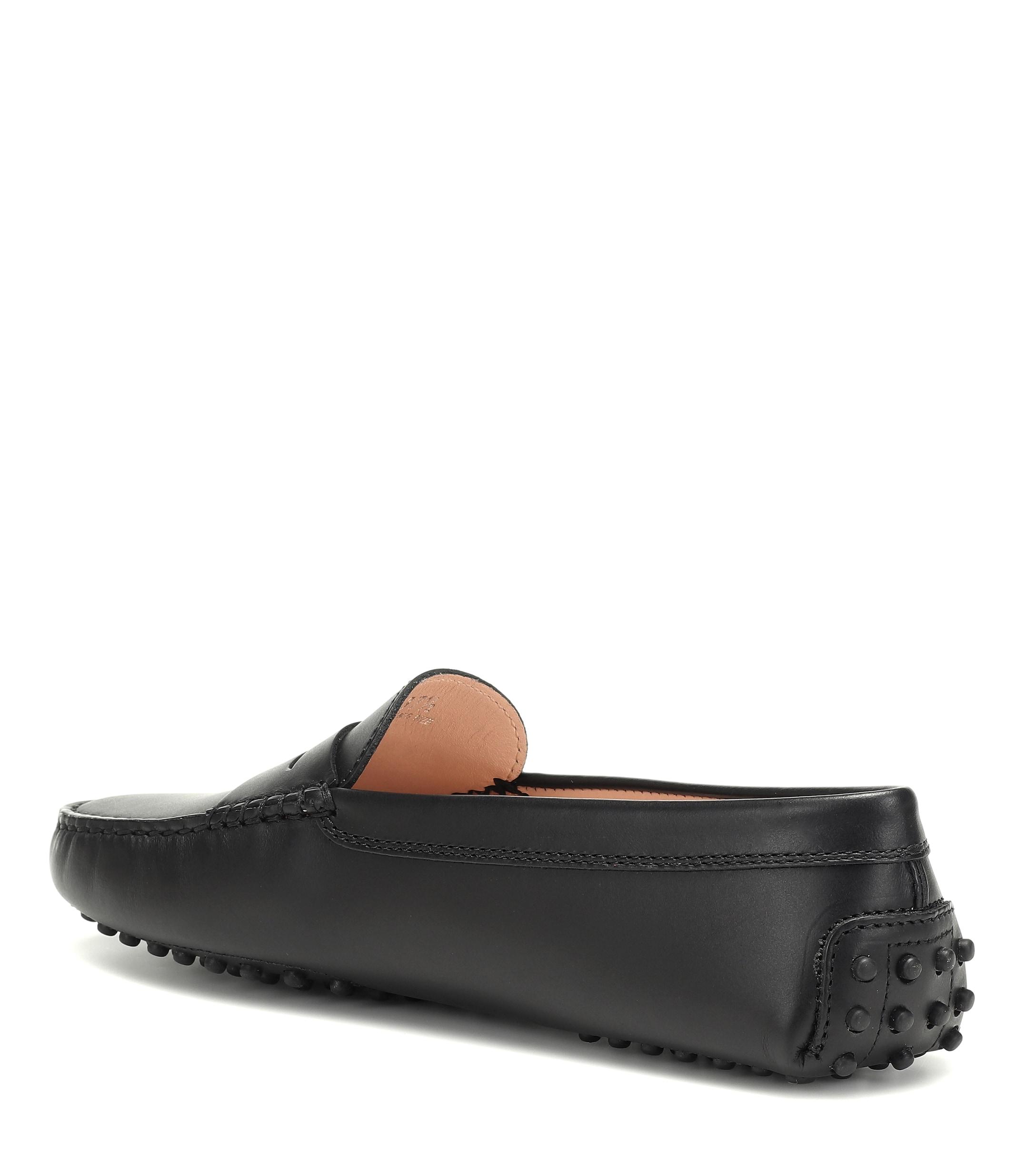 tods gommino black suede
