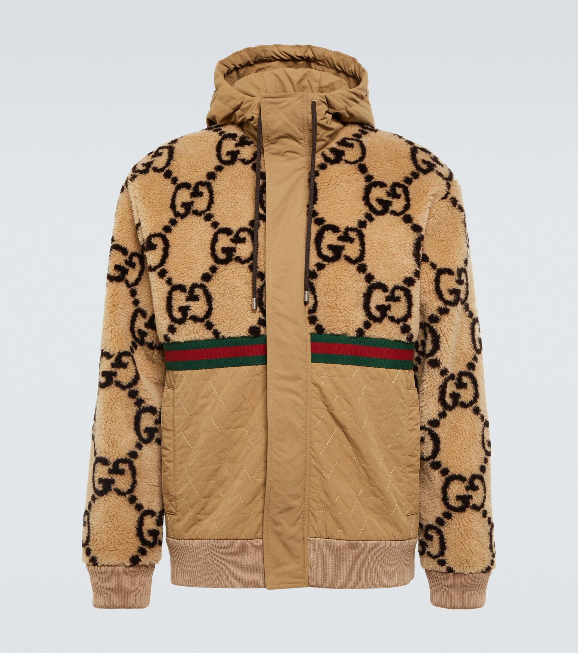 Chaqueta de borrego sintetico Gucci de hombre de color Neutro | Lyst