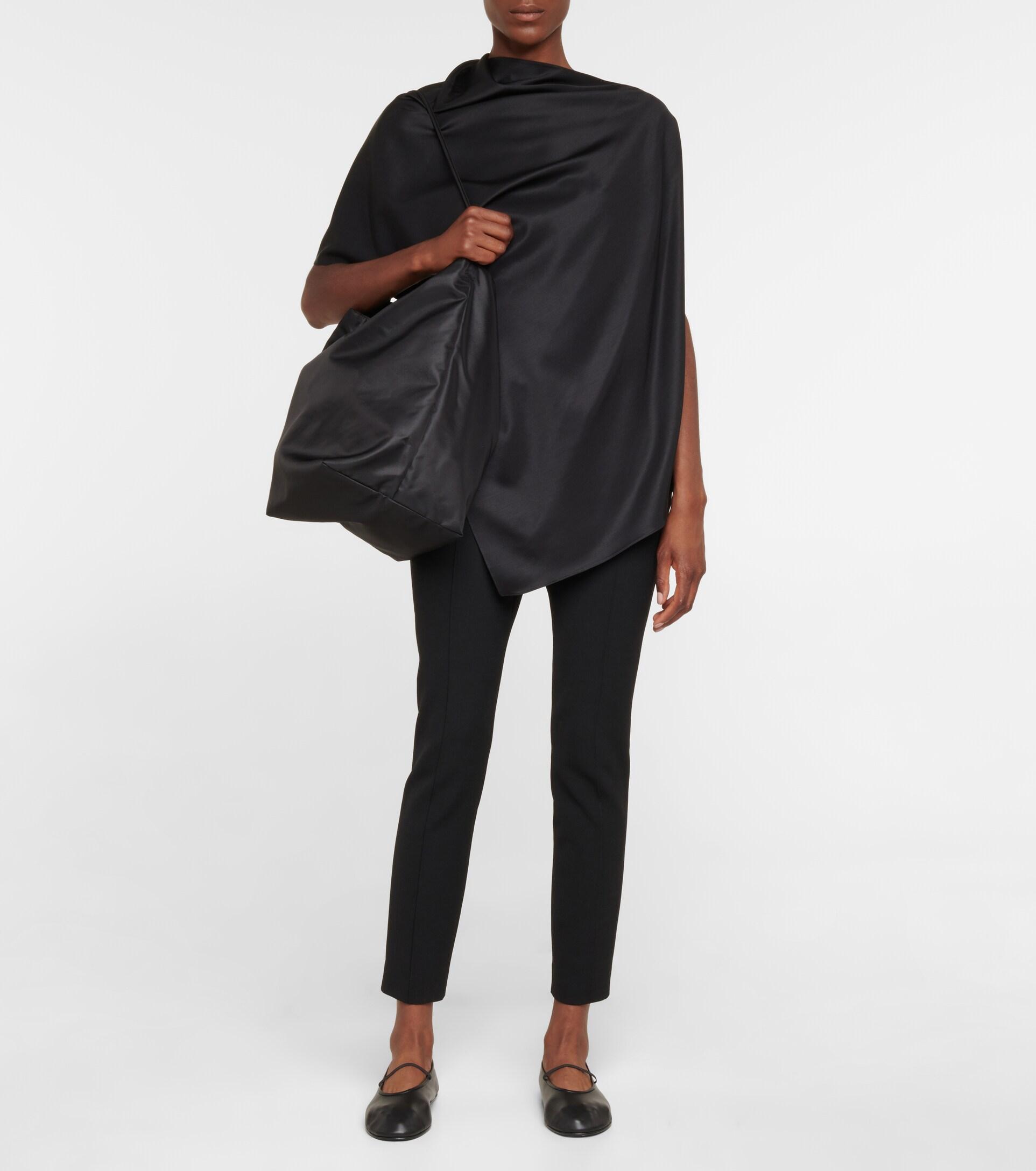 The Row Park Large Nylon Tote Bag in Black | Lyst