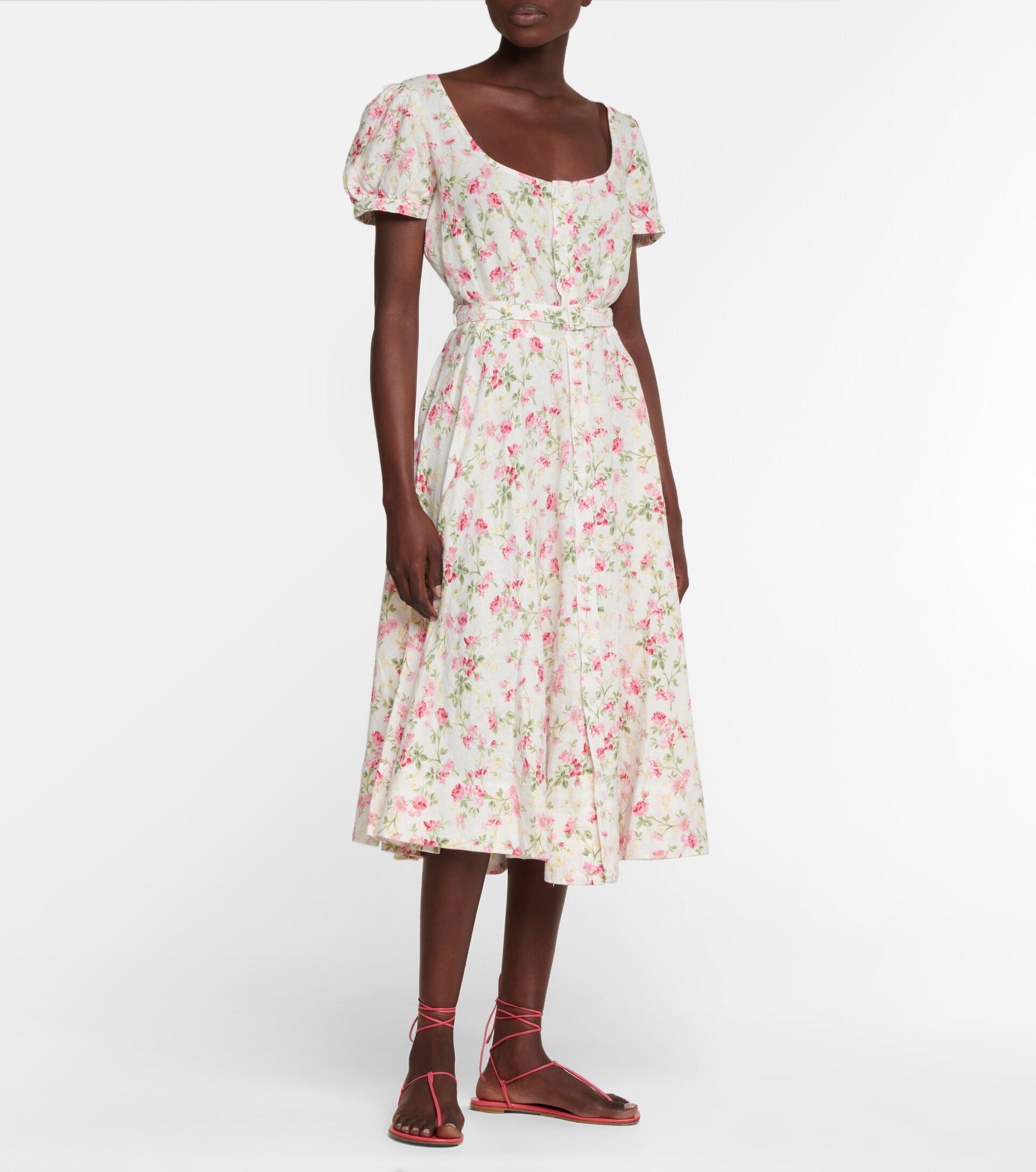 RALPH LAUREN ROSE MIDI DRESS ワンピース Floral Jersey Twist-Front Midi Dress