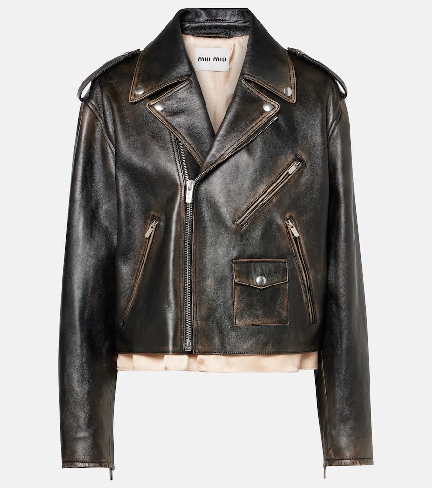 Miu Miu Leather jackets for Women | Online Sale up to 30% off | Lyst