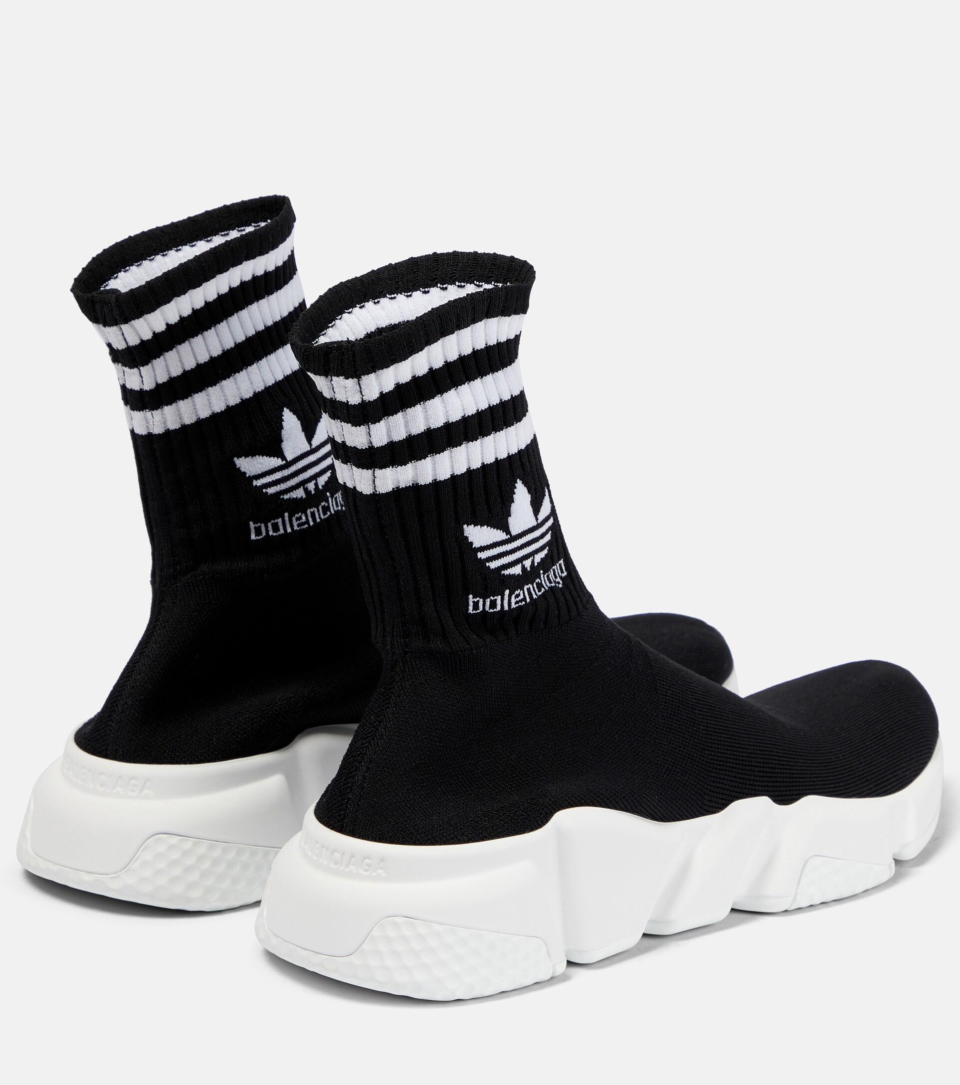 Balenciaga X Adidas Speed Sneakers in Black | Lyst