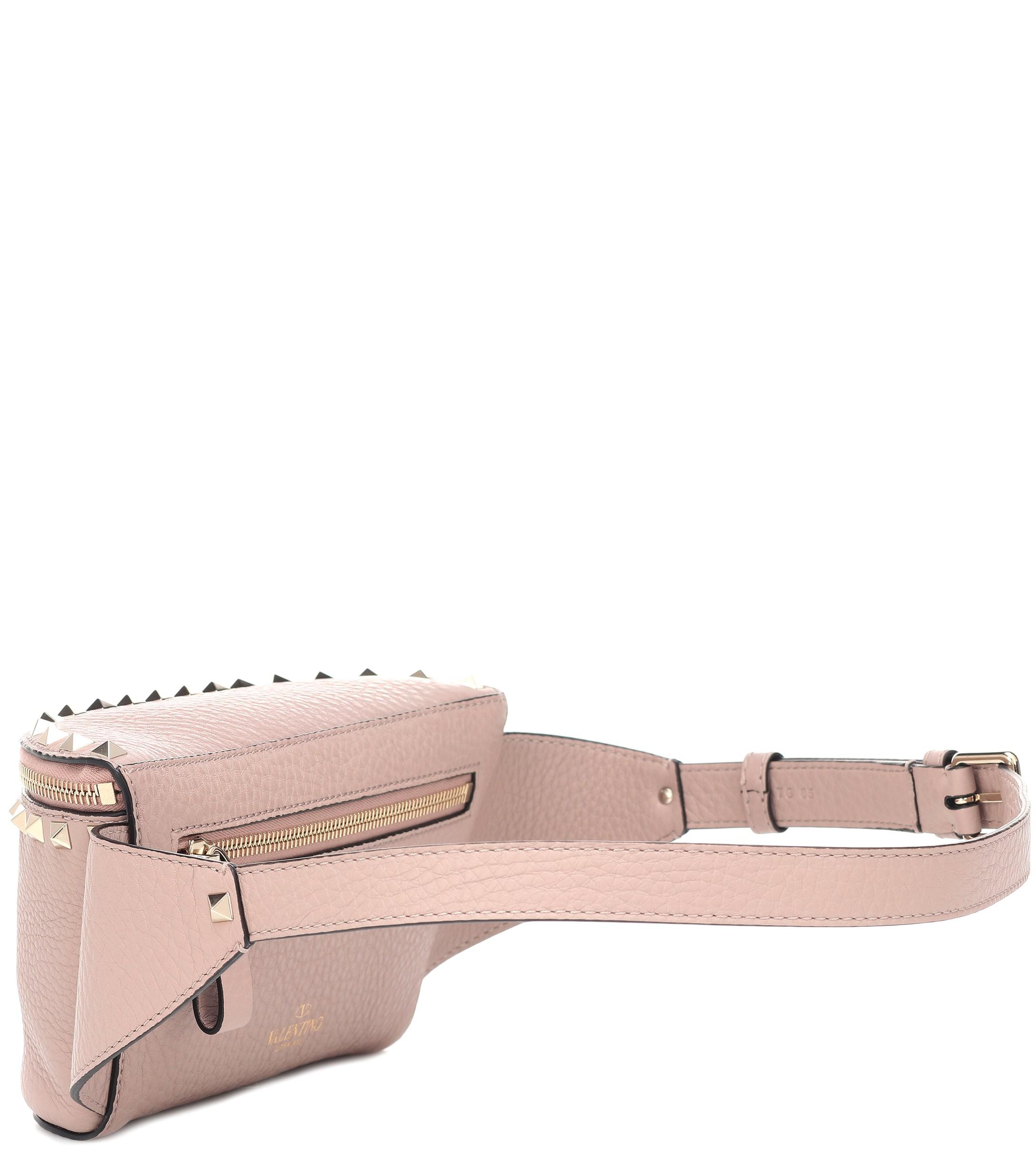 valentino rockstud spike belt bag