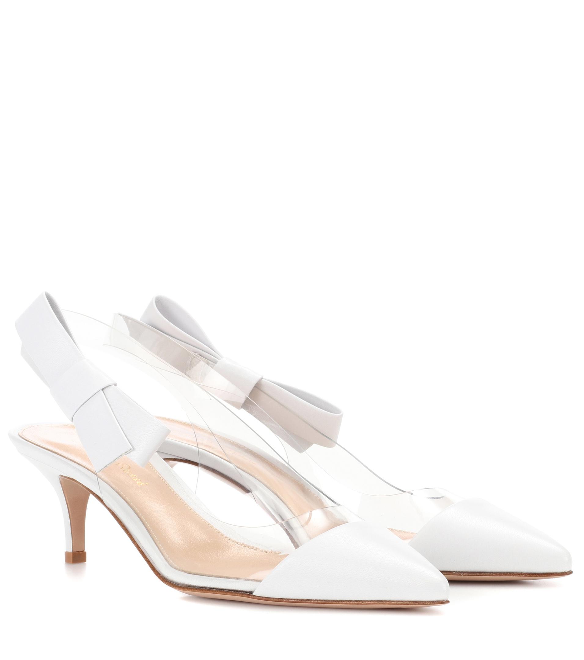 gianvito rossi white slingback