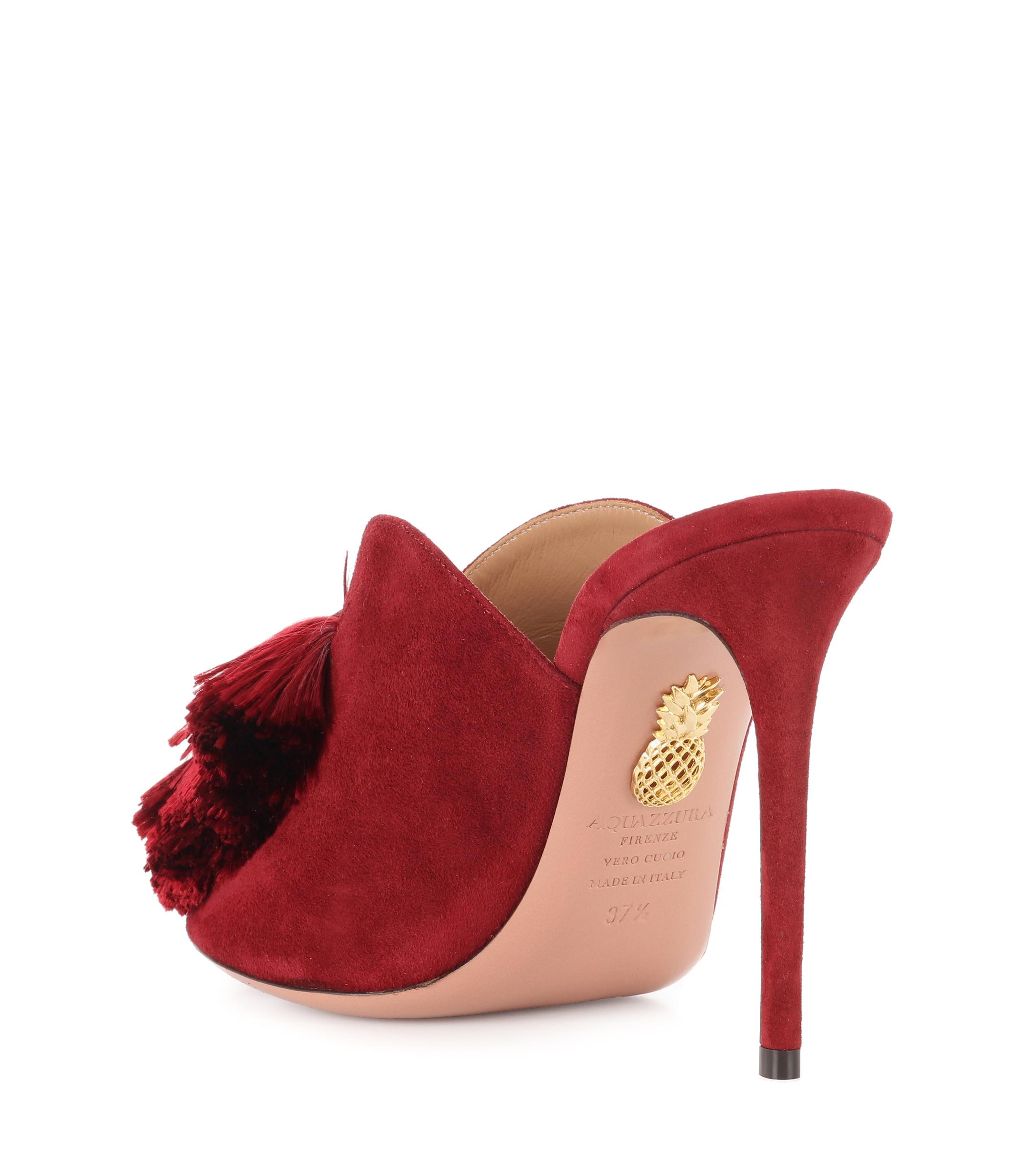 lotus red sandals