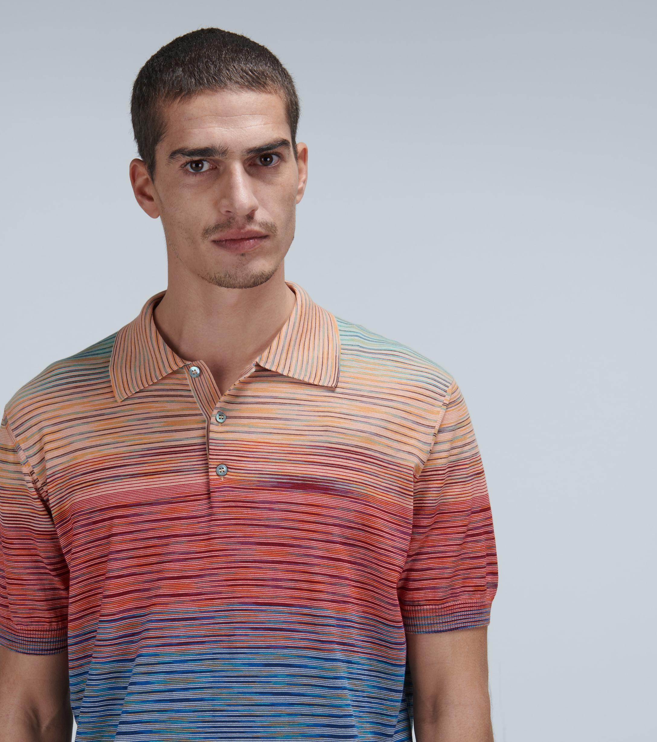Missoni Abstract Stripe Polo Shirt for Men - Lyst