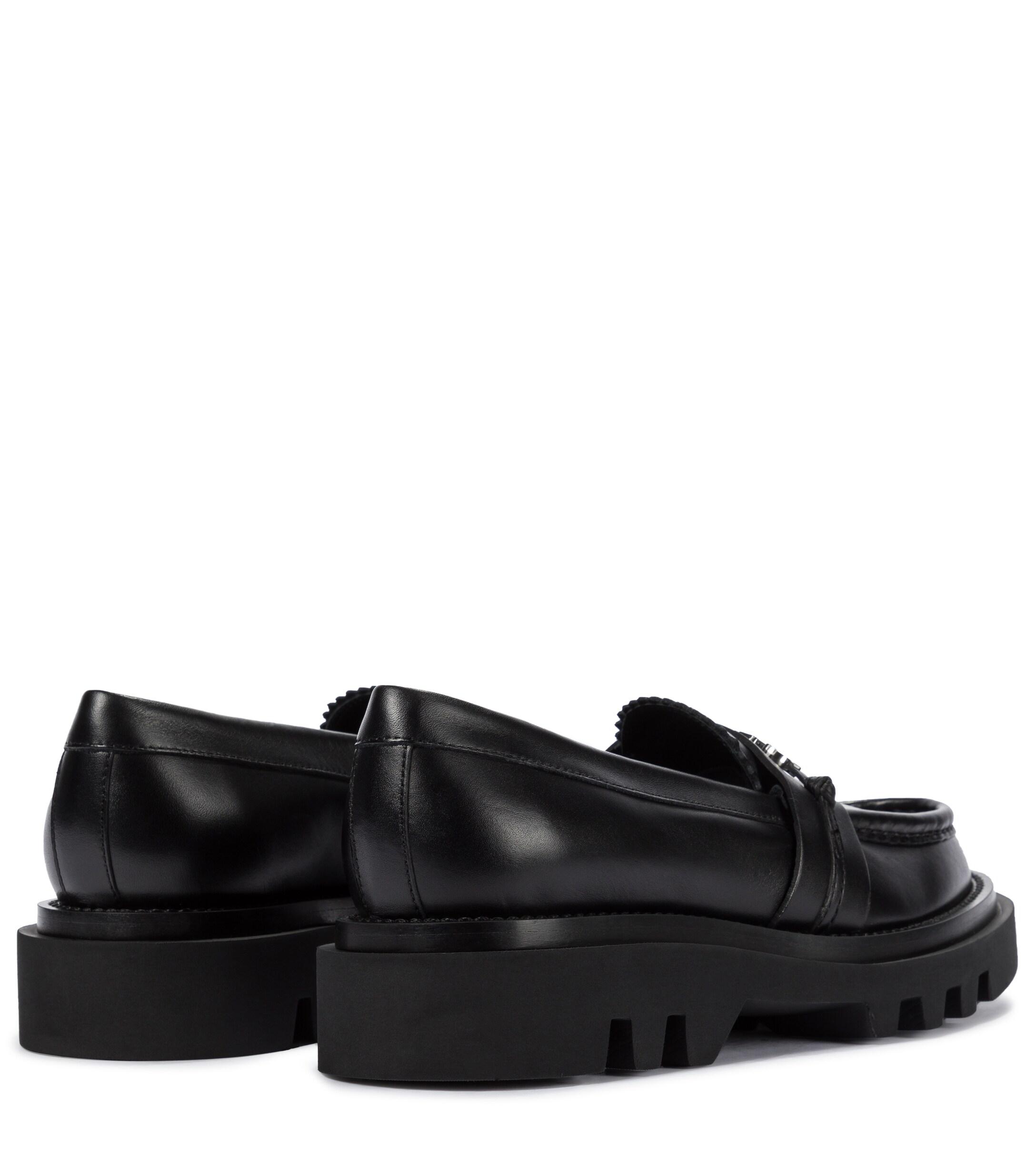 Givenchy Elba Leather Loafers in Black - Lyst