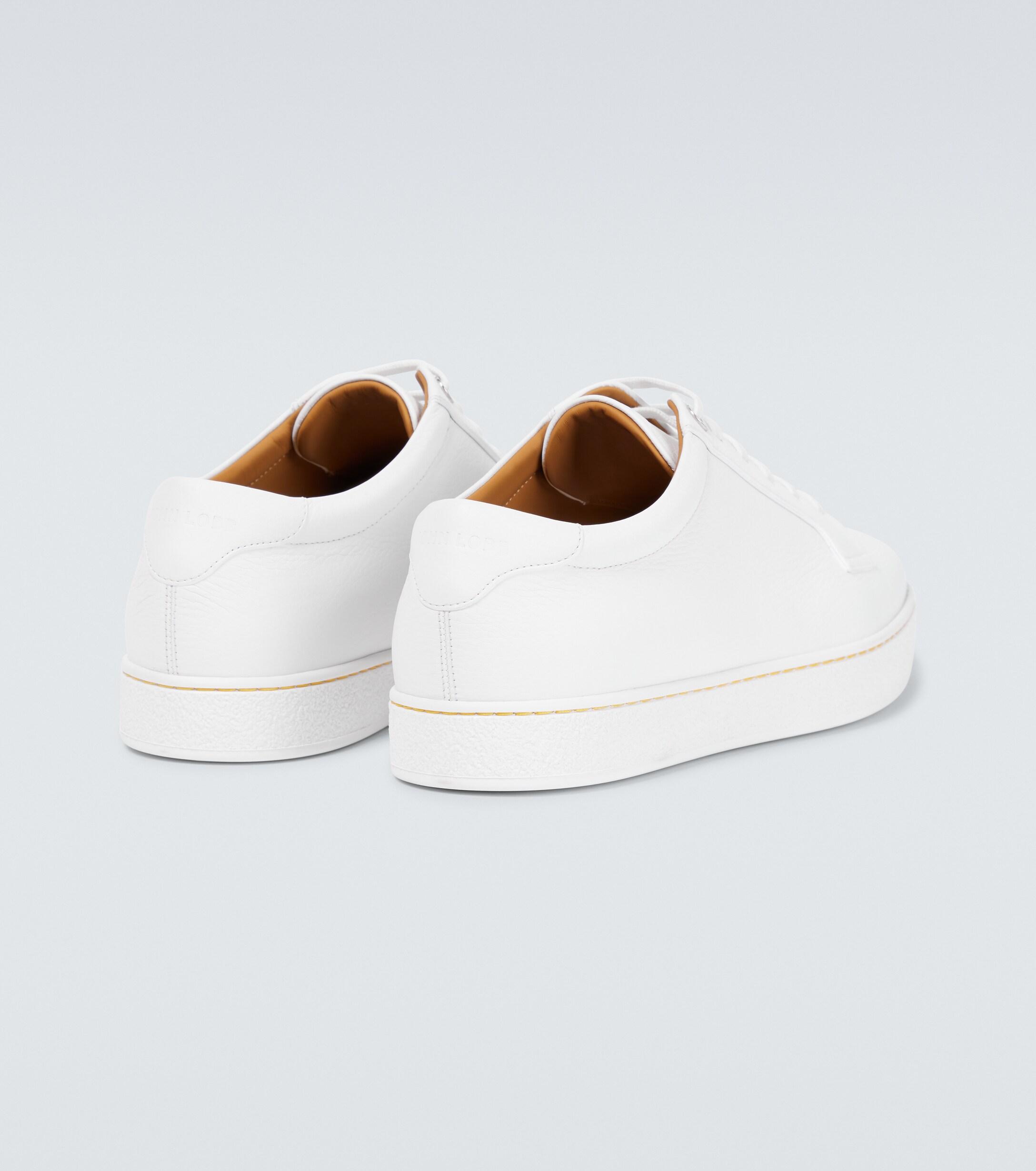 John Lobb Molton Leather Sneakers in White for Men | Lyst