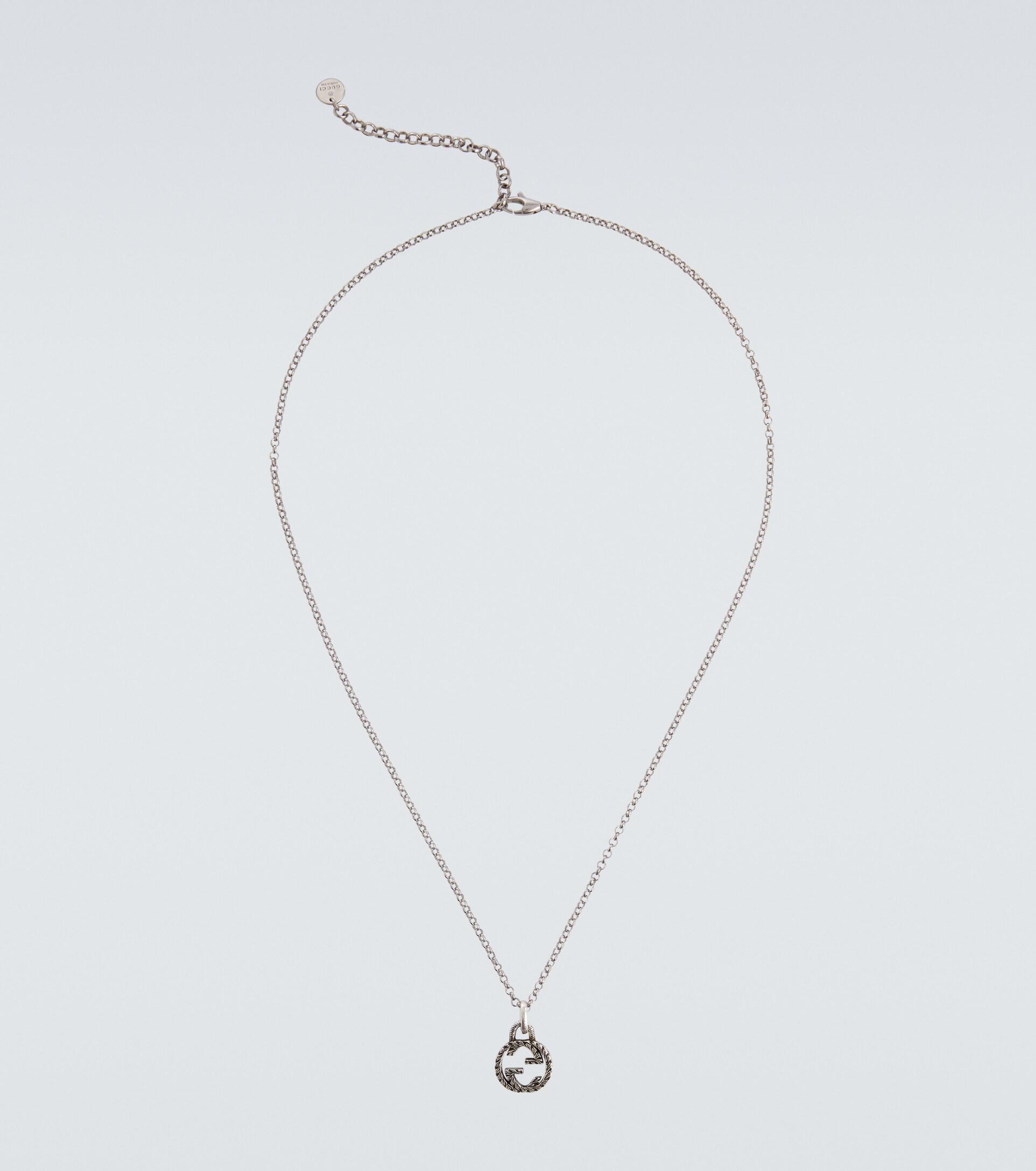Gucci Interlocking G Pendant Necklace for Men | Lyst