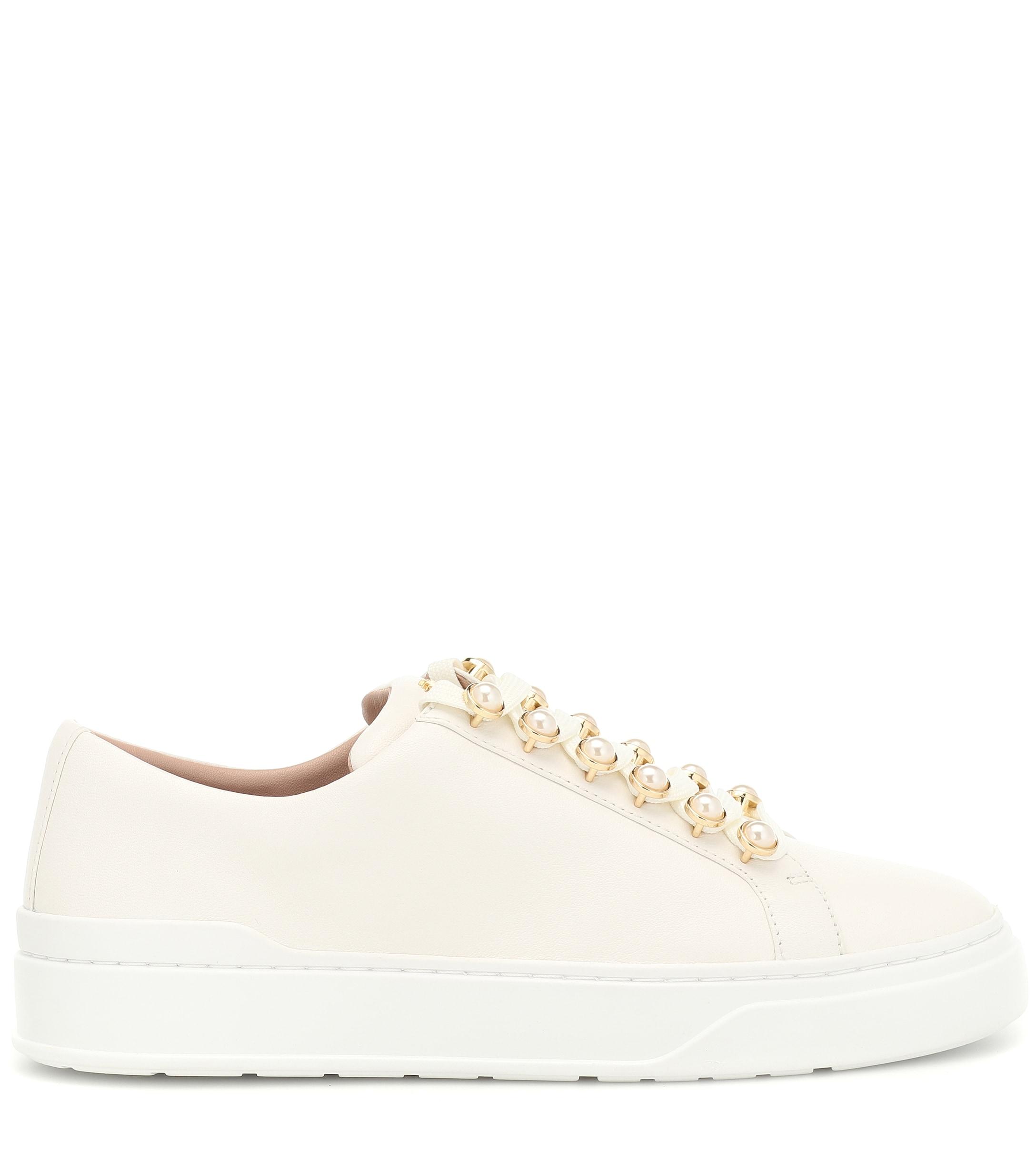 stuart weitzman excelsa leather sneaker