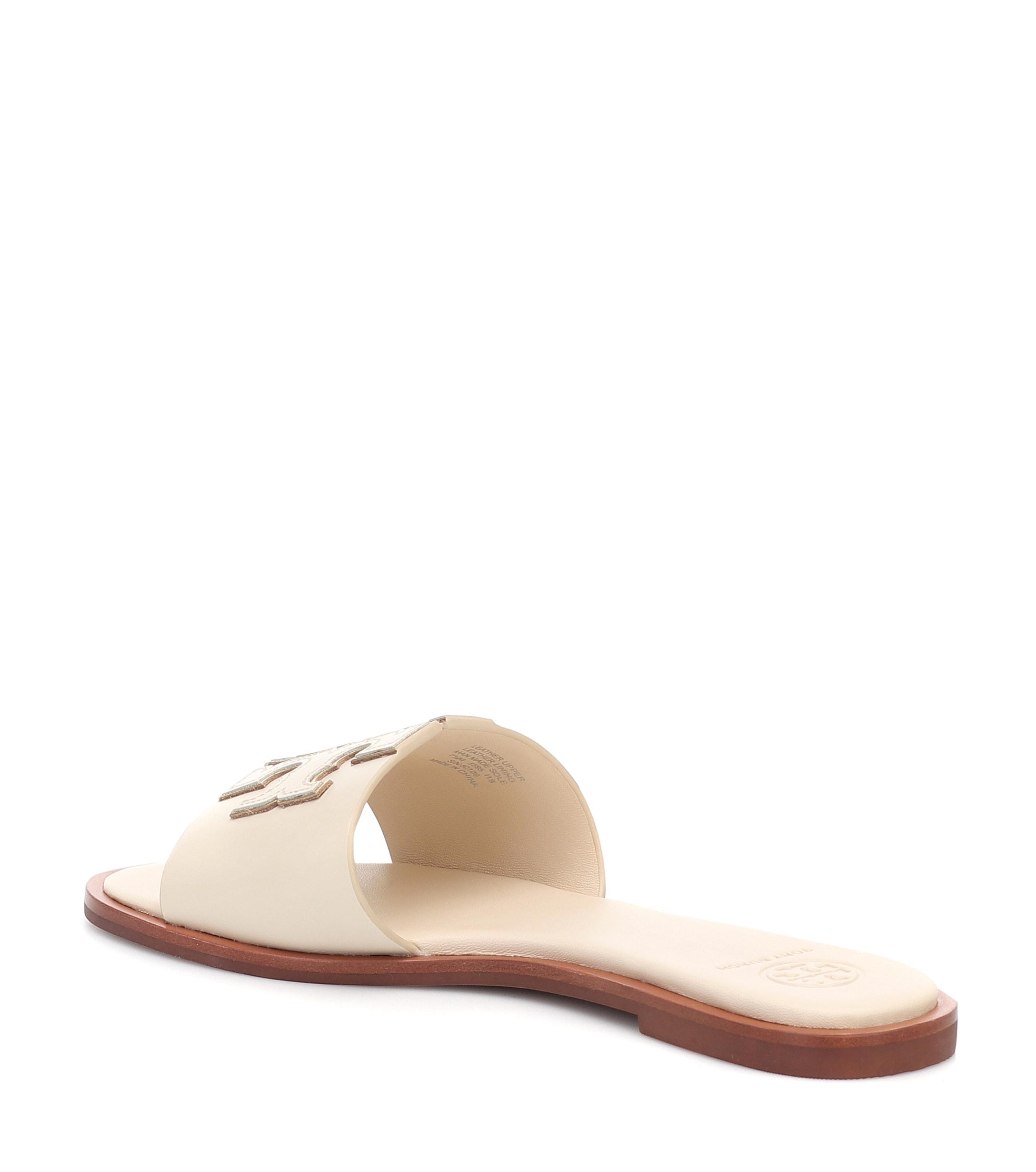 tory burch ines slide tan