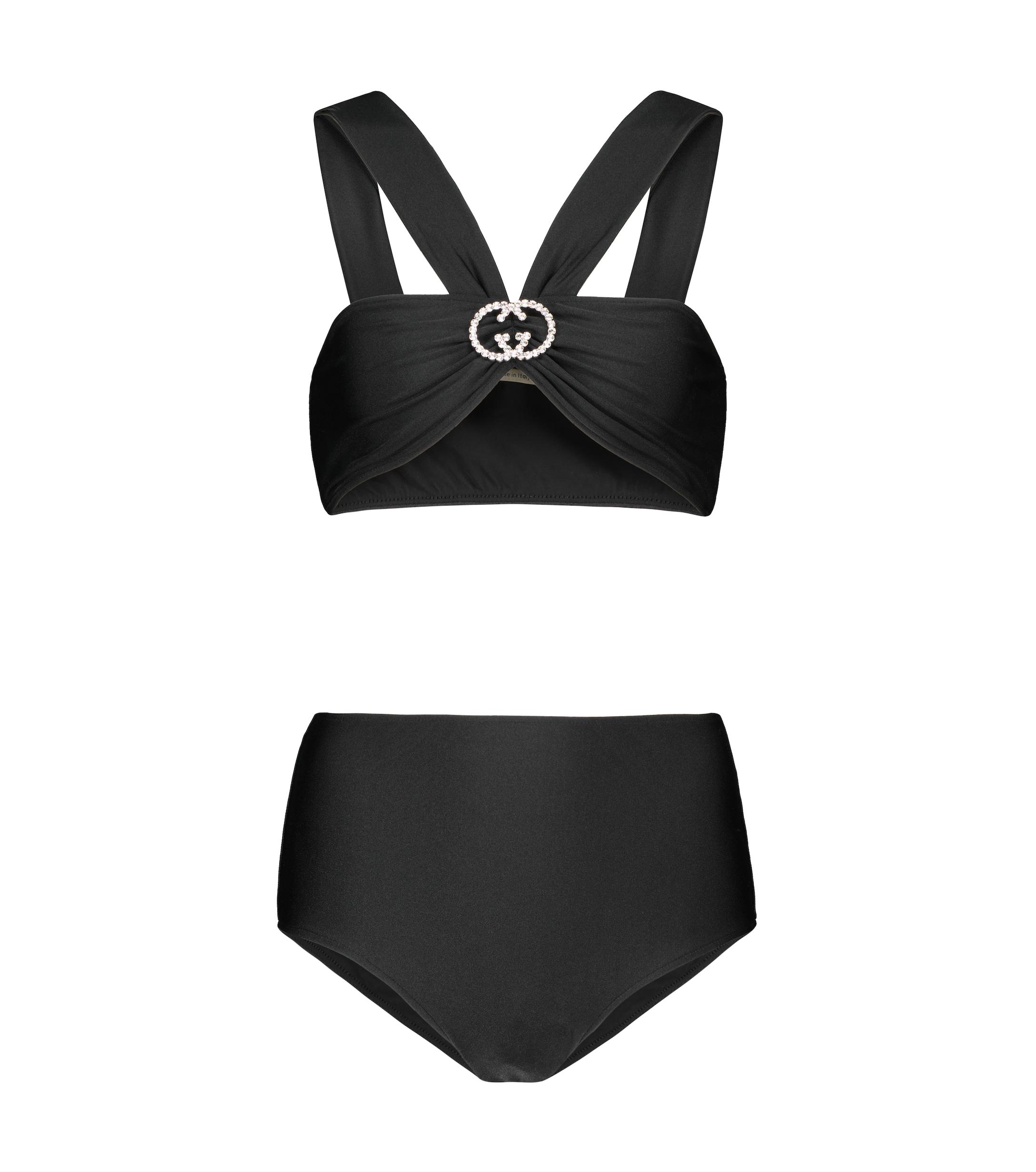 Gucci Synthetic Interlocking G Highrise Bikini Set in Black Lyst Canada