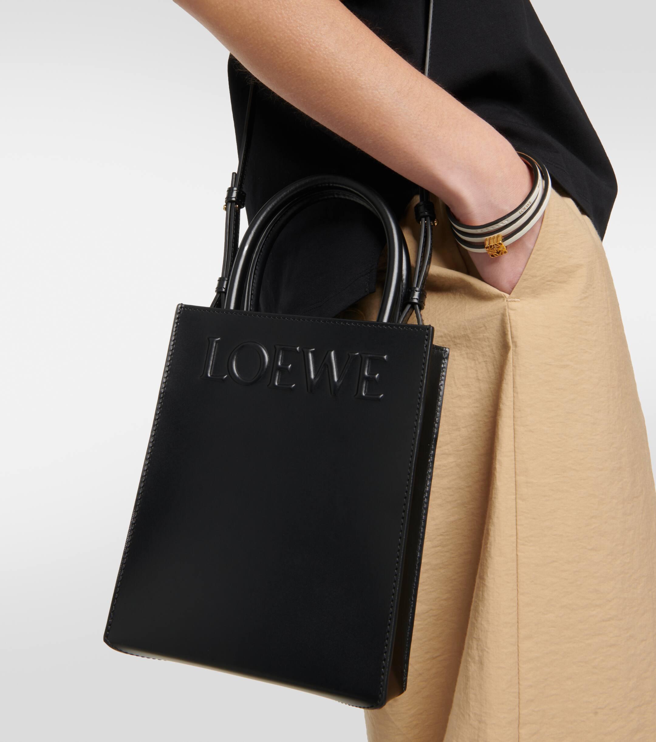 トートバッグ LOEWE  Standard A5 Tote Bag in Sleek Calfskin in Black Loewe - STANDARD A5 TOTE | HBX - Globally Curated Fashion