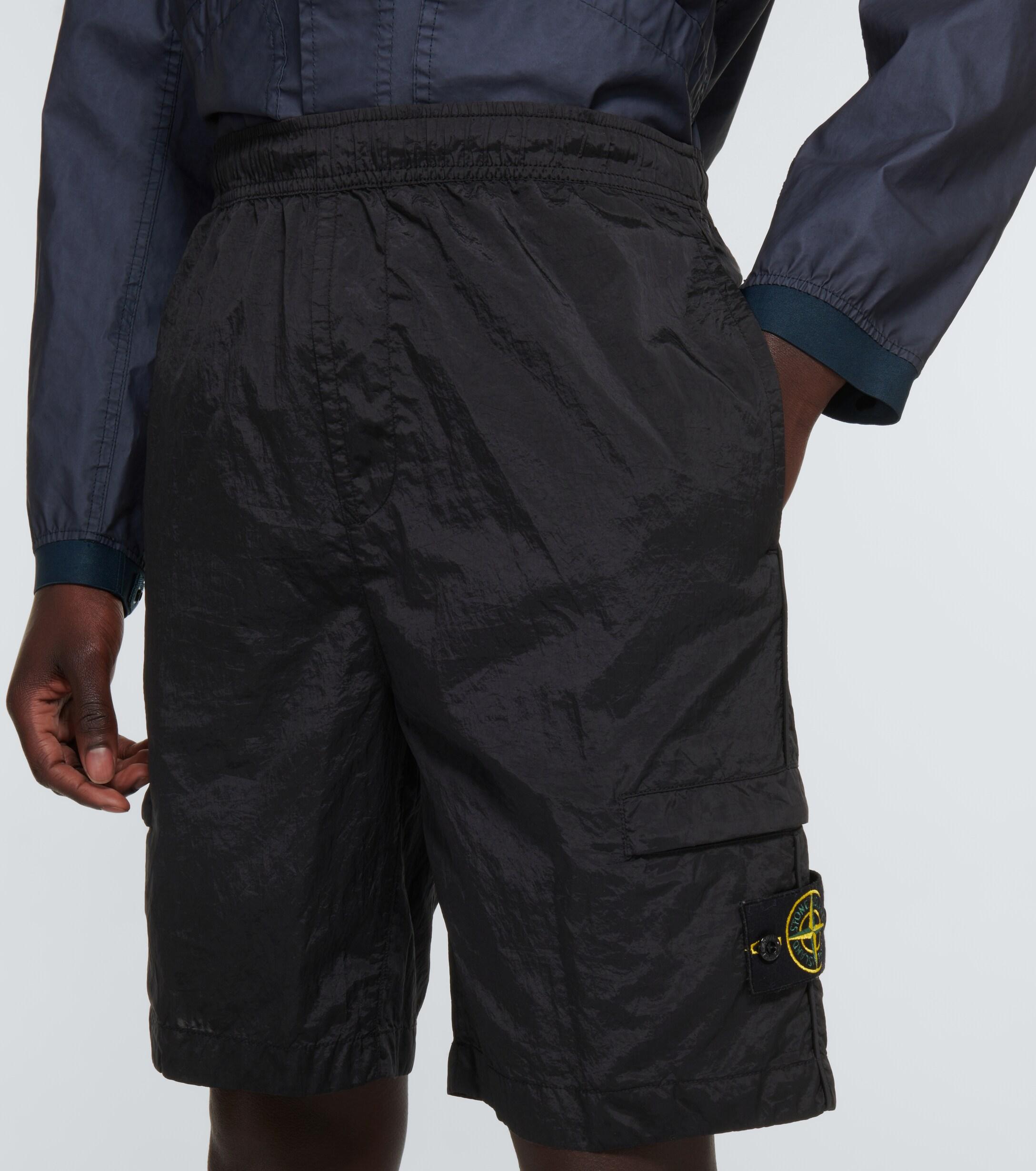 Synthetic Nylon Bermuda Shorts 
