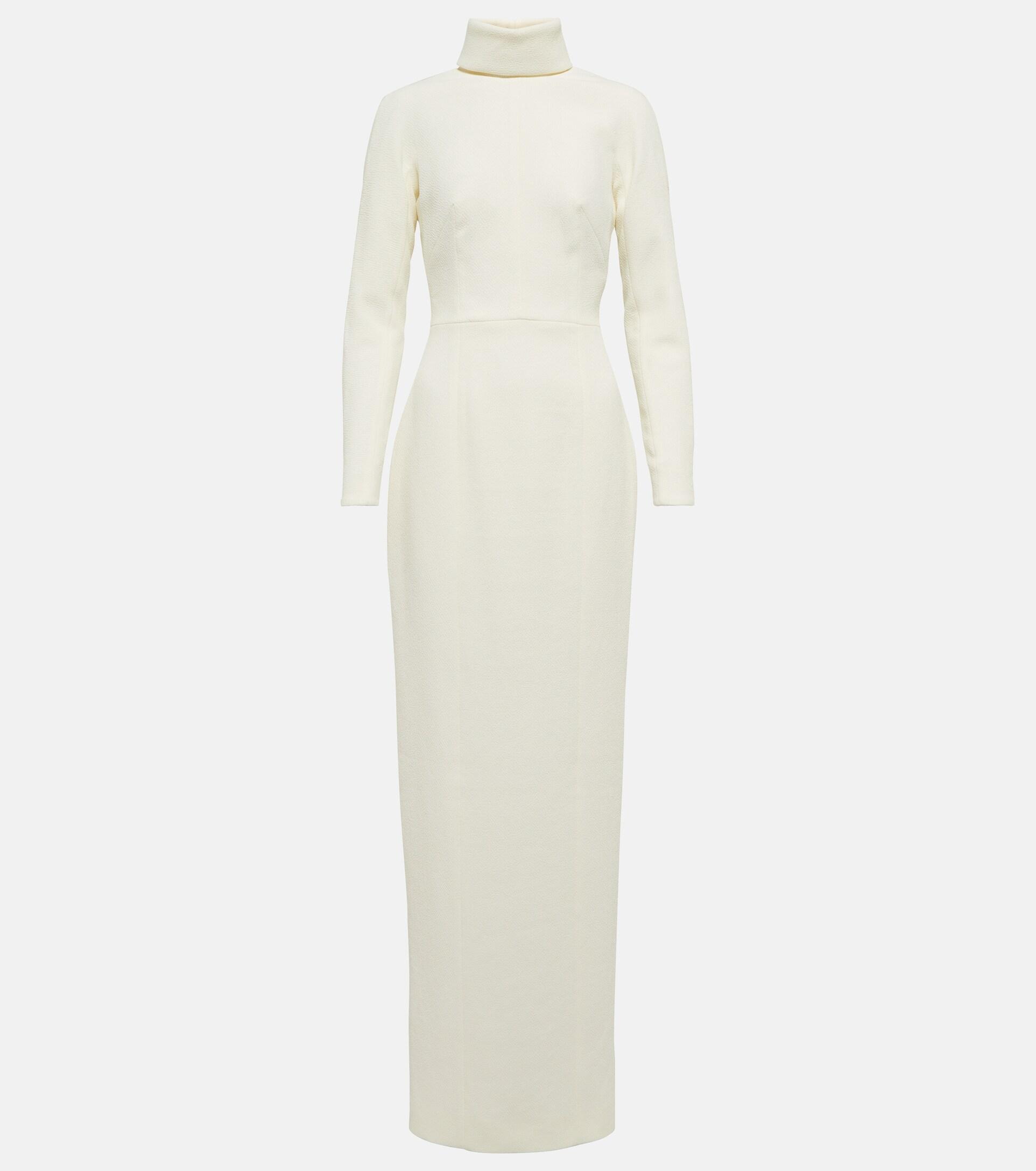 Emilia Wickstead Georgia Crepe Gown in White | Lyst