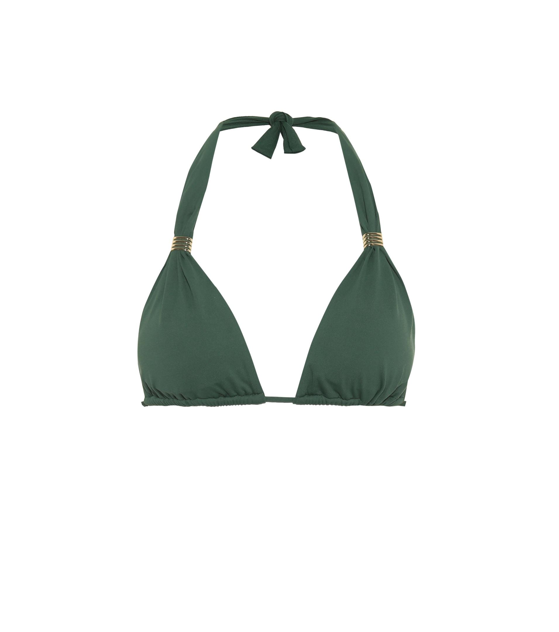 Melissa Odabash Grenada Halter Bikini Top in Green Lyst